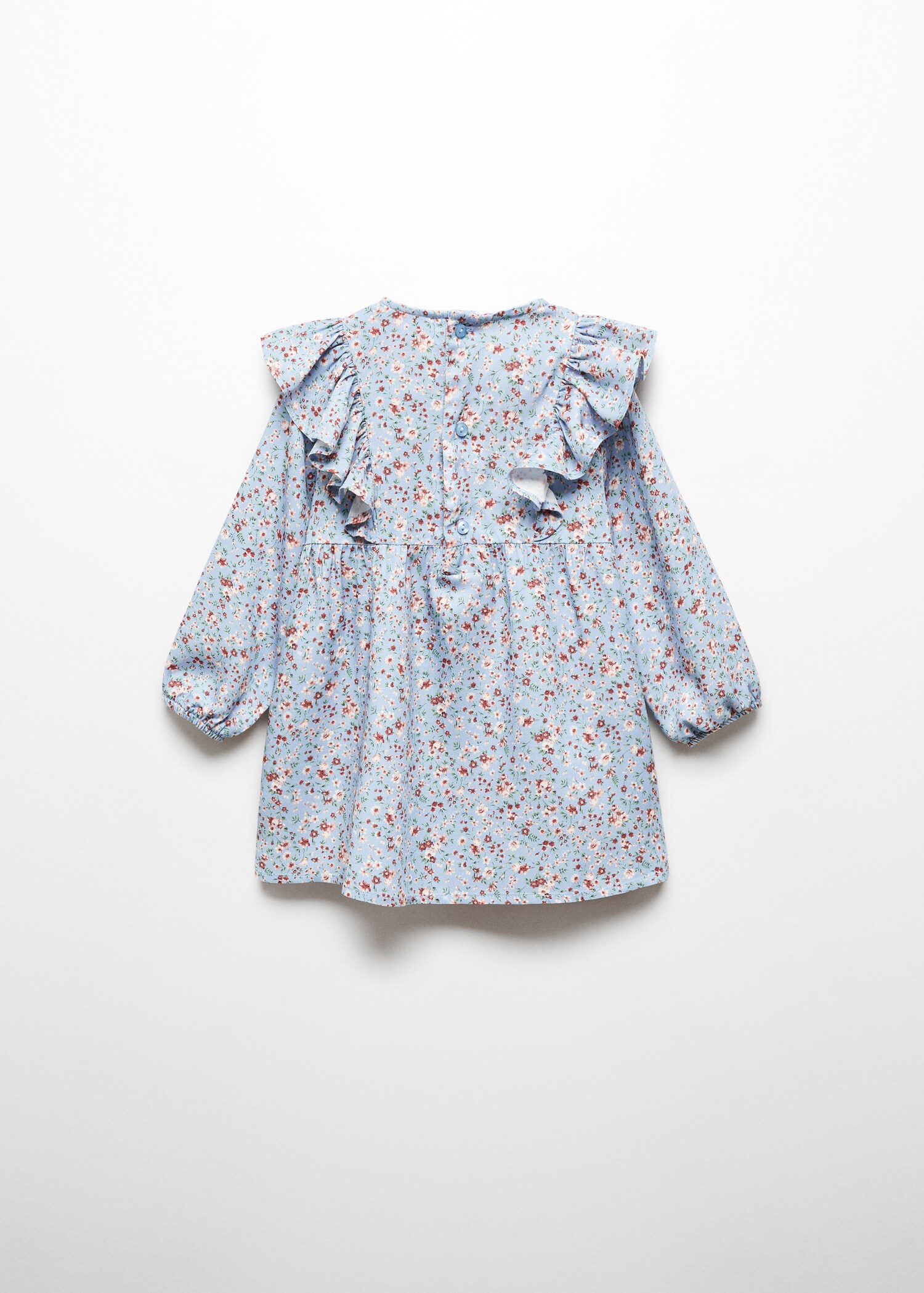 Vestido estampado volantes - Reverso del artículo