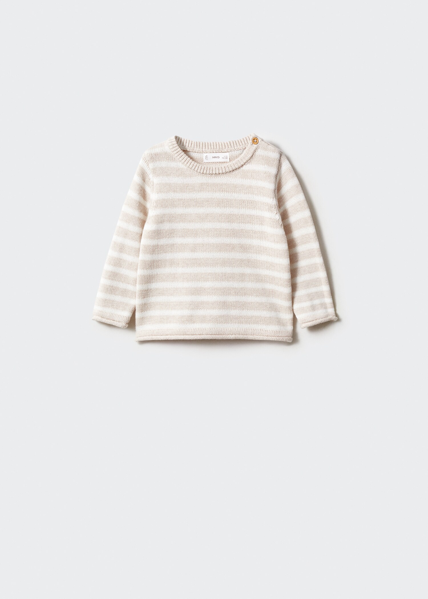 Bawełniany sweter w pasy - Artykuł bez modela/modelki