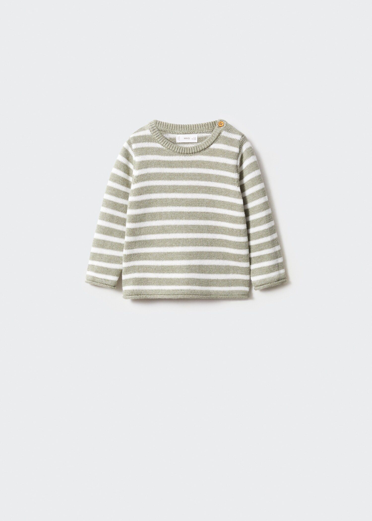 Striped cotton-blend sweater - Article without model
