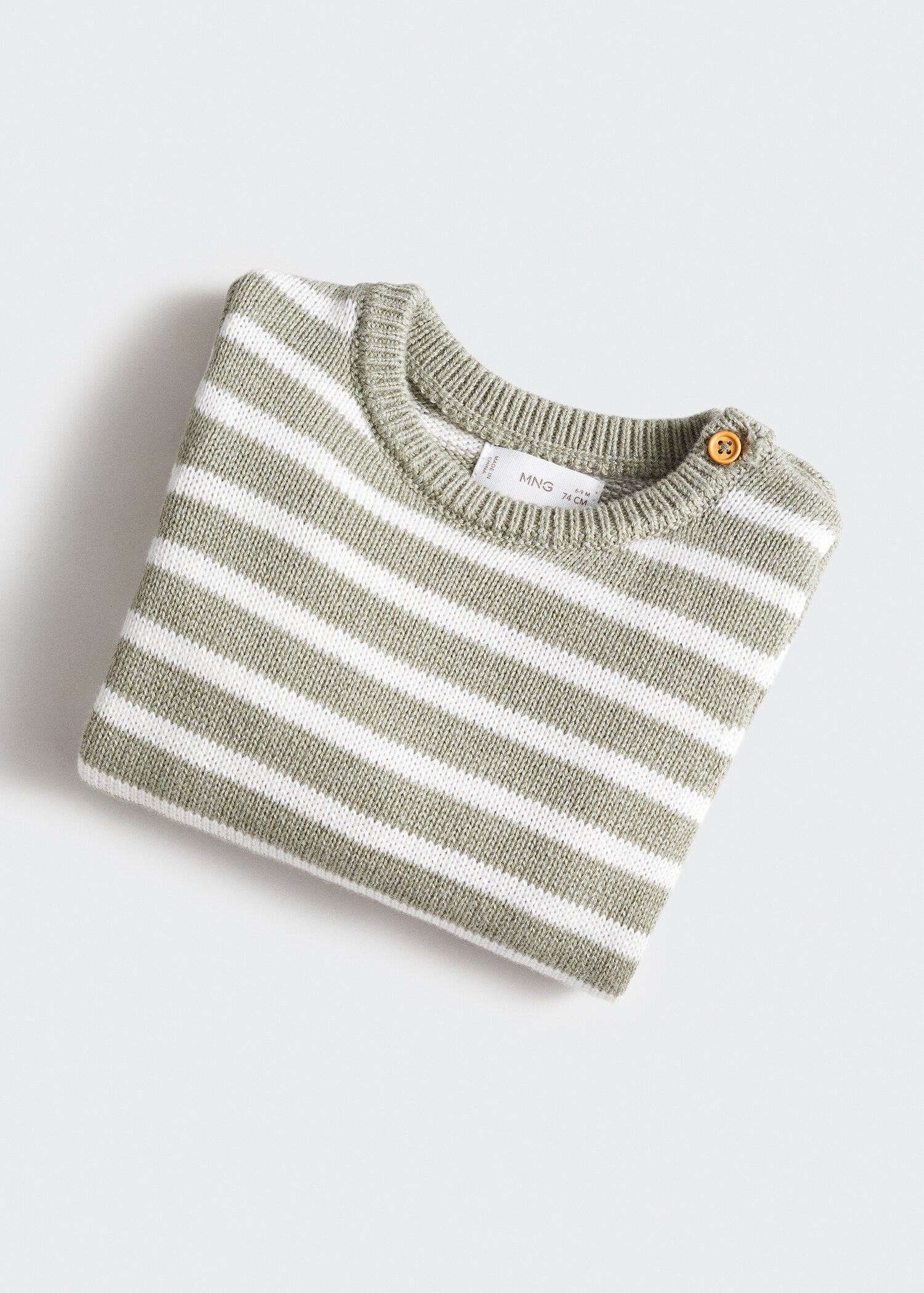 Striped cotton-blend sweater - Details of the article 0