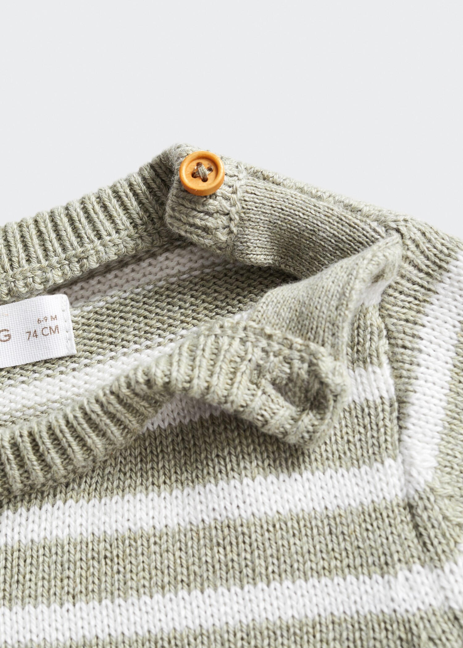 Striped cotton-blend sweater - Details of the article 8