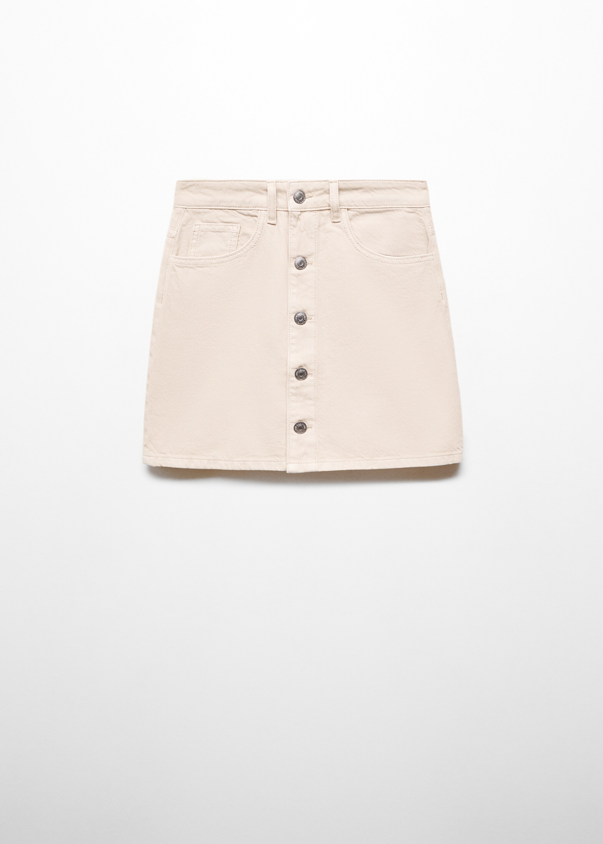 Knappkjol - Artikel utan modell, Beige. Ref: 67094463-00.