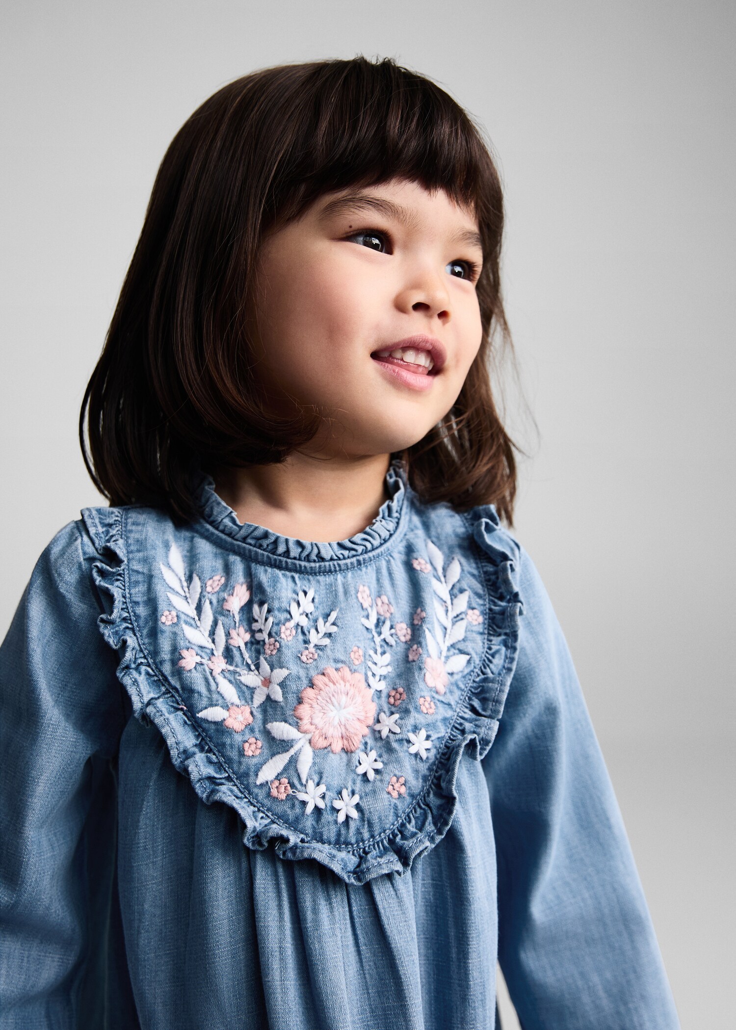 Floral embroidery dress - Details of the article 1