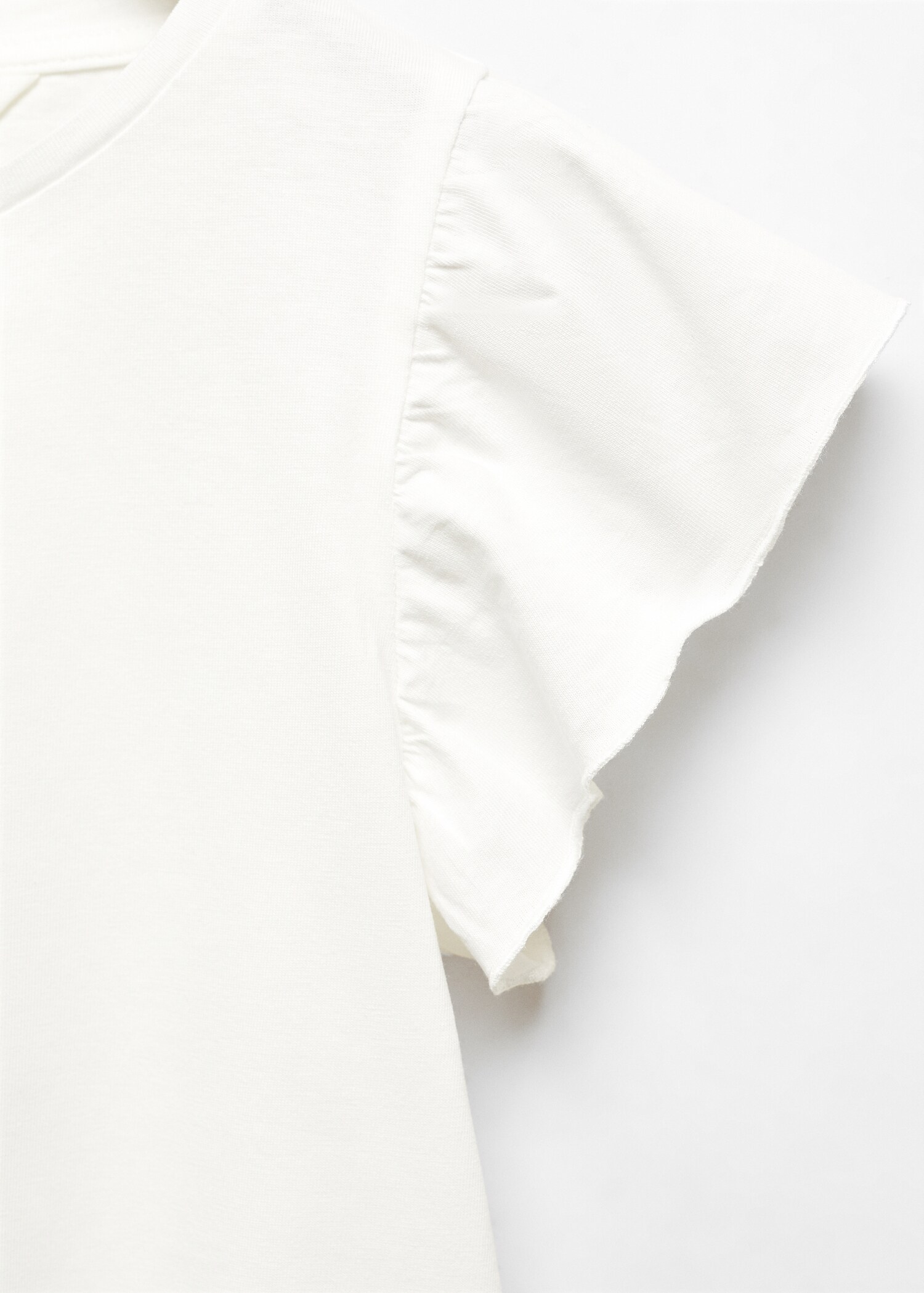 Kurzärmliges T-Shirt mit Rüschen - Detail des Artikels 8