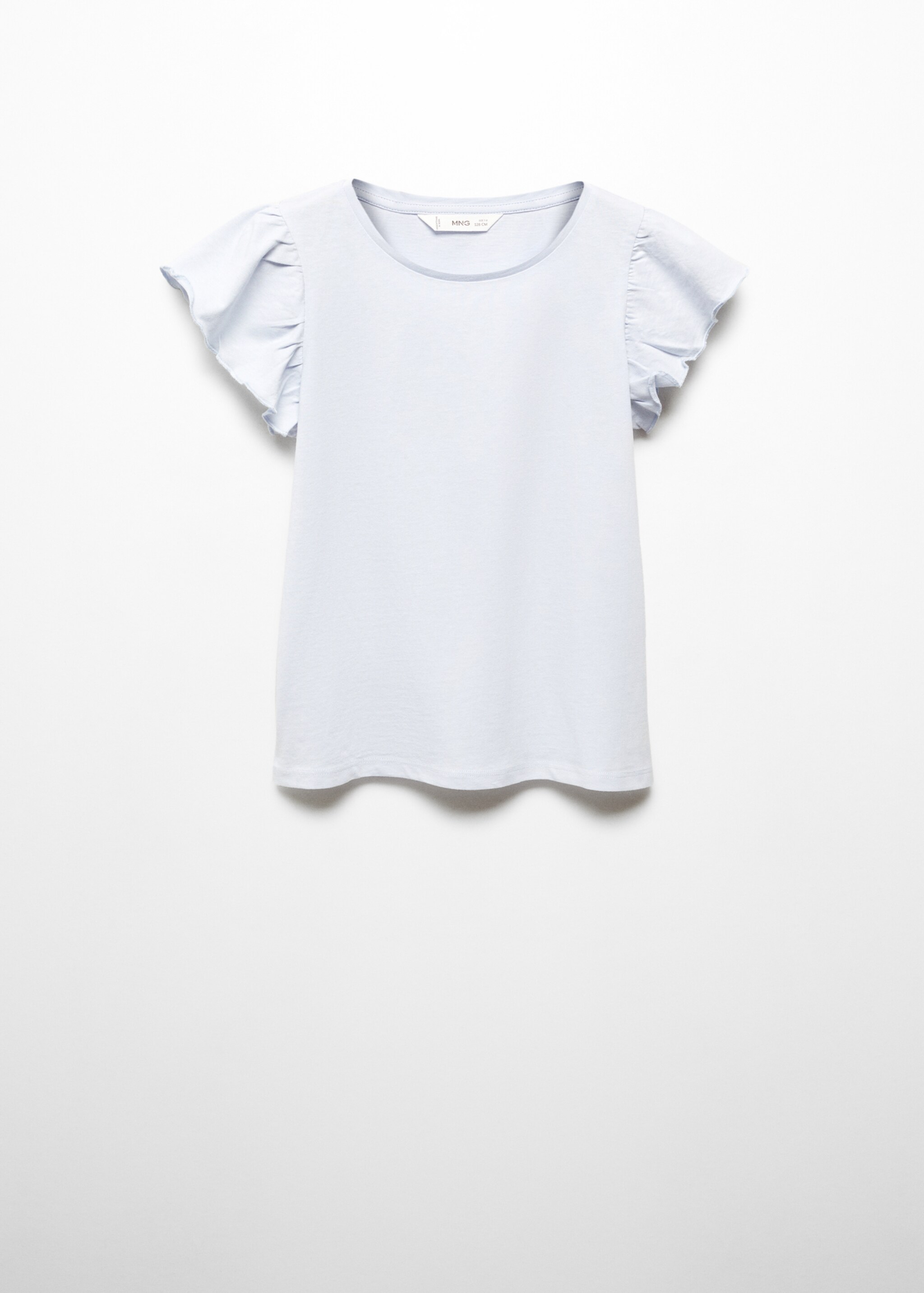Short-sleeved ruffle t-shirt - Article without model