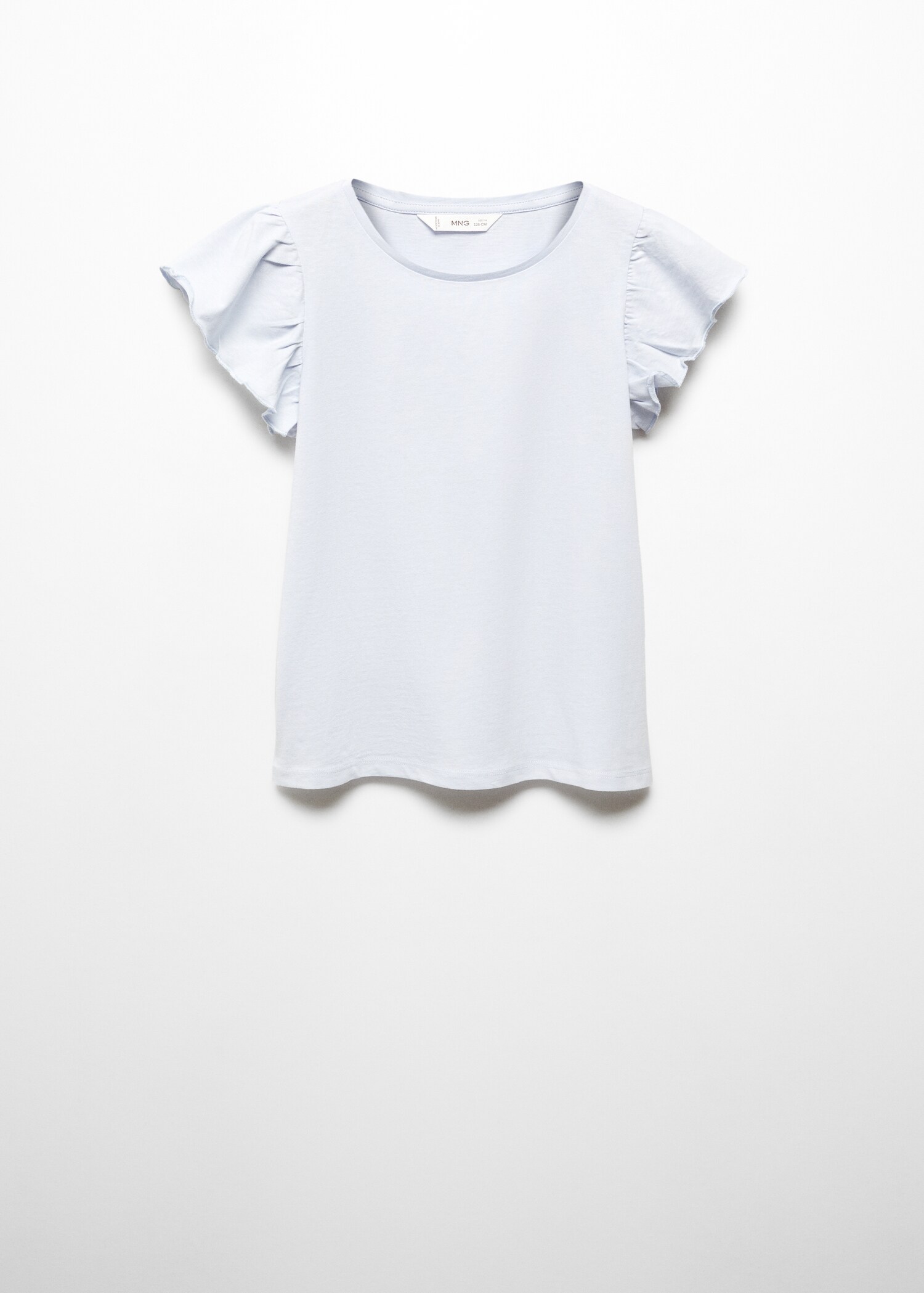 Kurzärmliges T-Shirt mit Rüschen - Artikel ohne Model