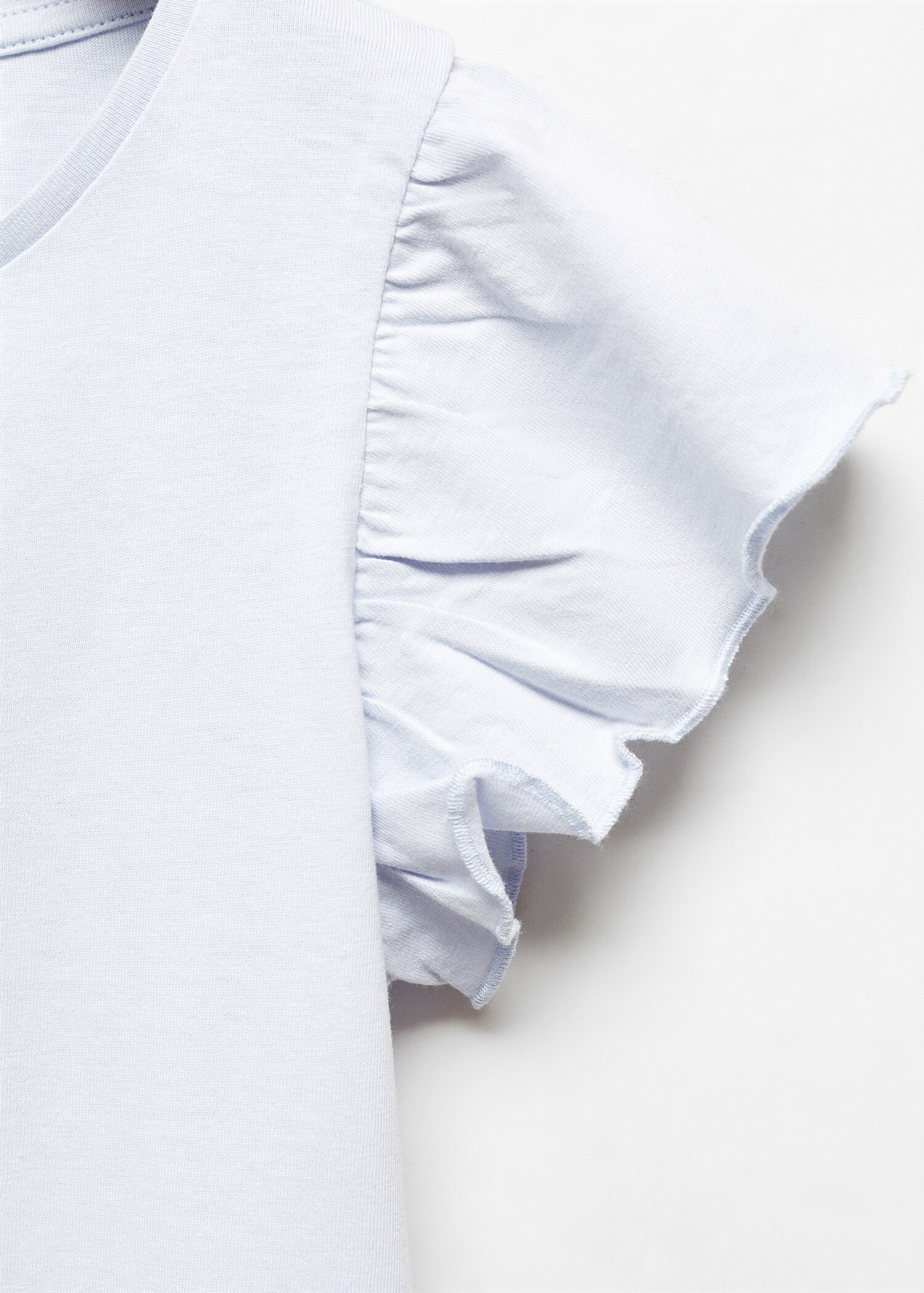 Kurzärmliges T-Shirt mit Rüschen - Detail des Artikels 8