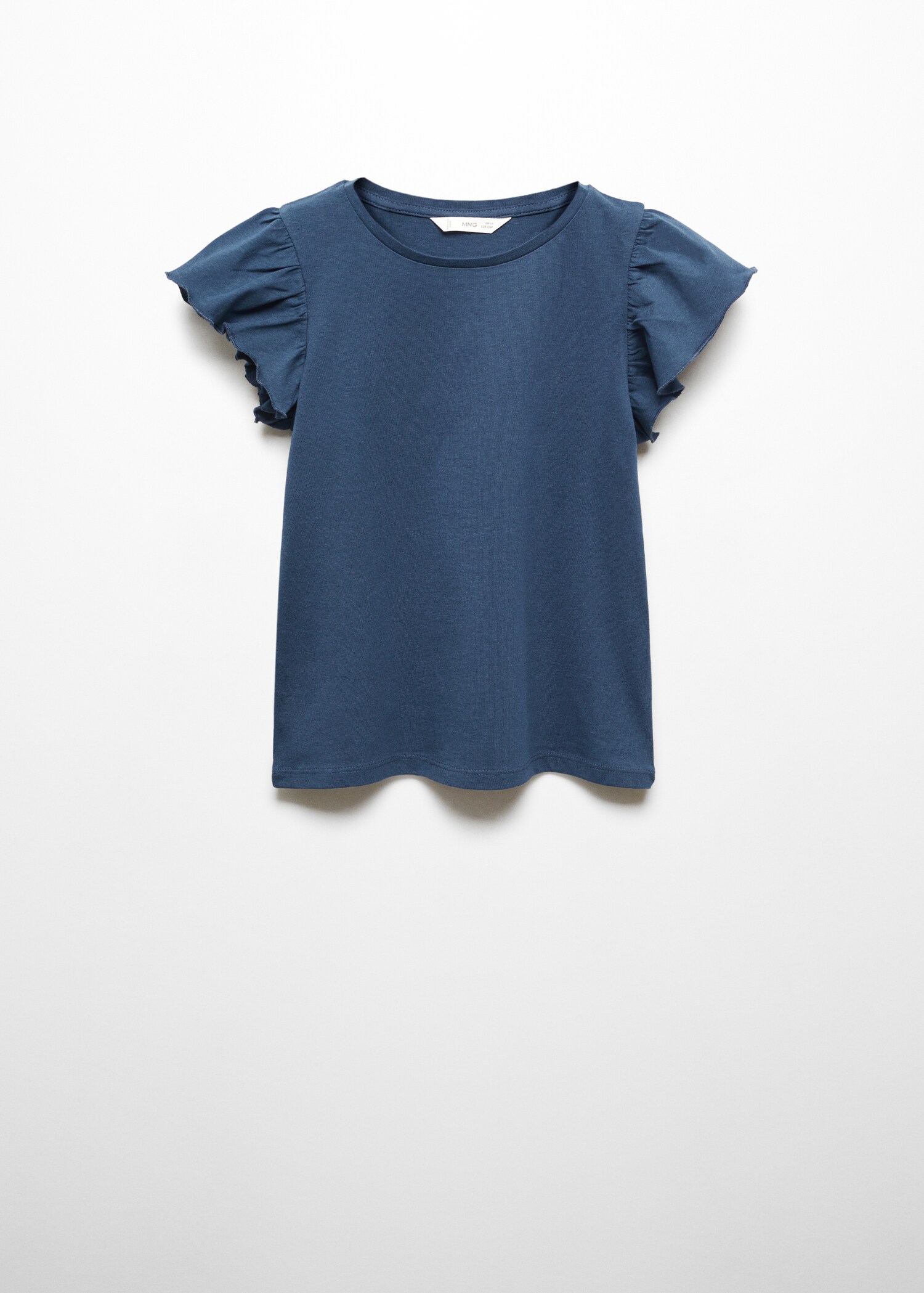 Kurzärmliges T-Shirt mit Rüschen - Artikel ohne Model