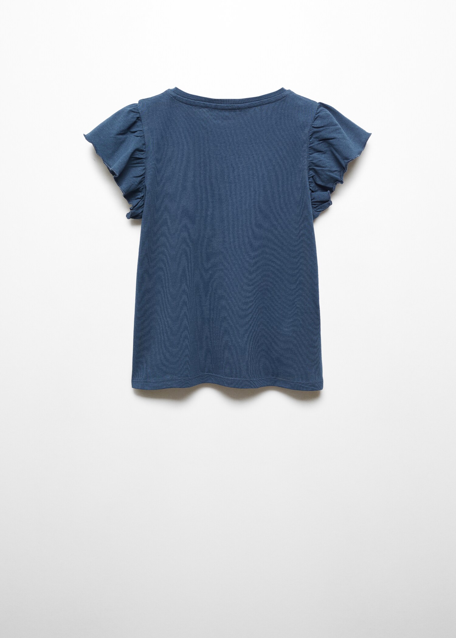 Kurzärmliges T-Shirt mit Rüschen - Rückseite des Artikels