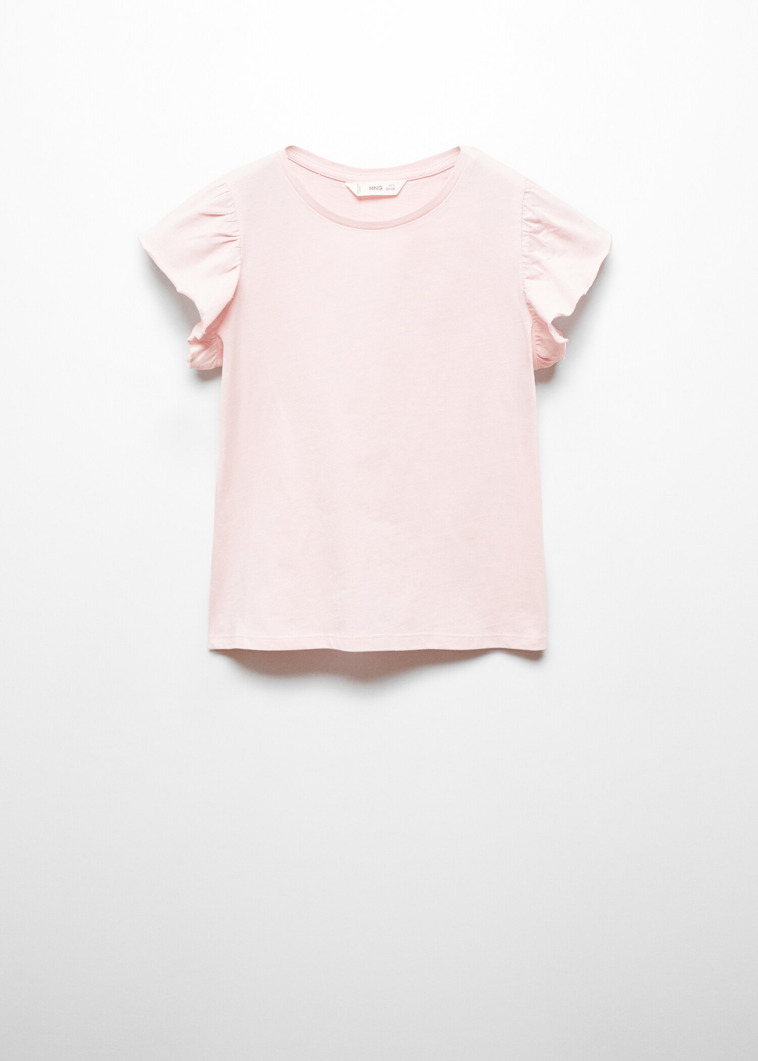 Kurzärmliges T-Shirt mit Rüschen - Artikel ohne Model