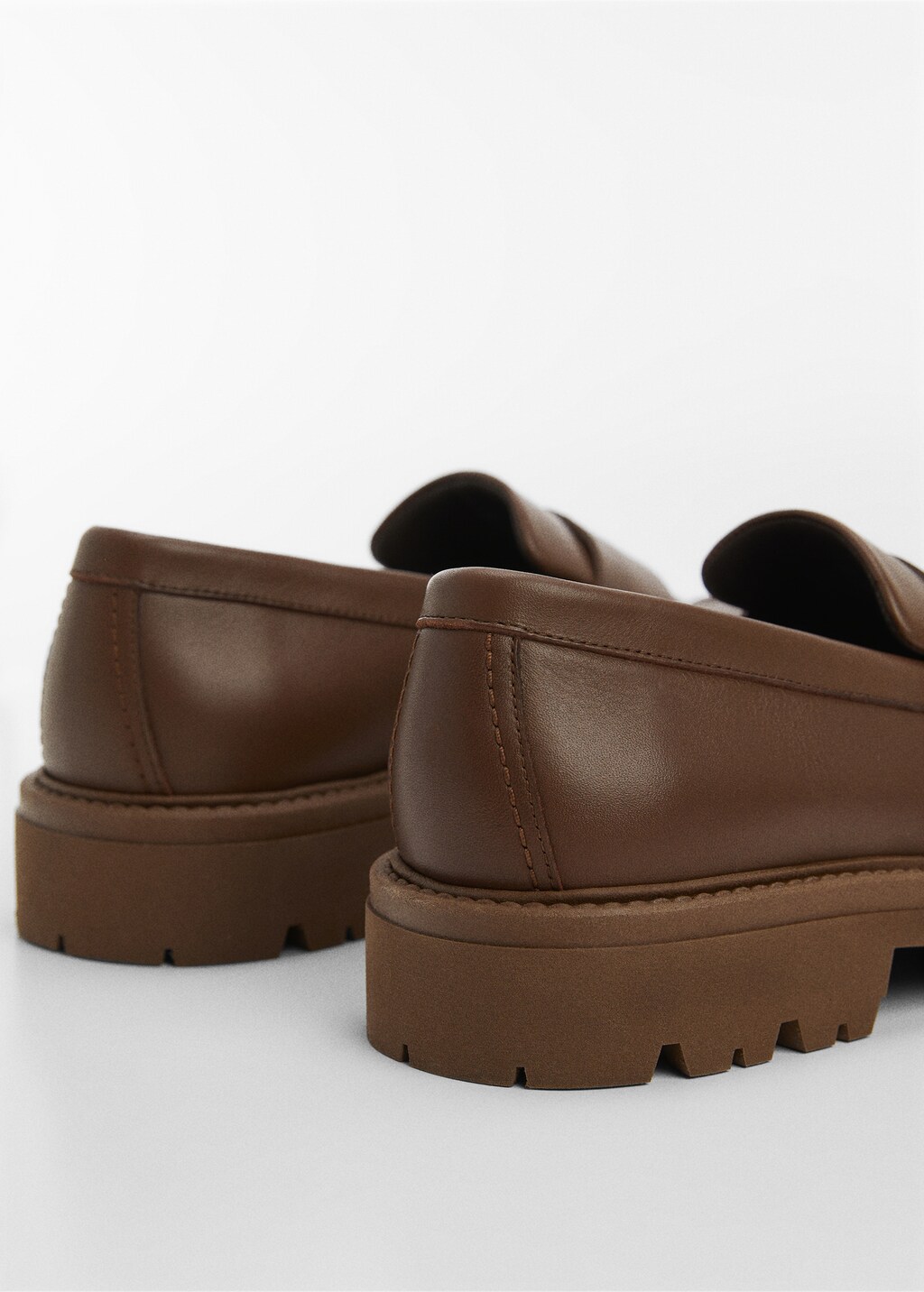 Leather moccasin with track sole - Men | MANGO OUTLET USA Leather moccasin with track sole - Men | MANGO OUTLET USA
