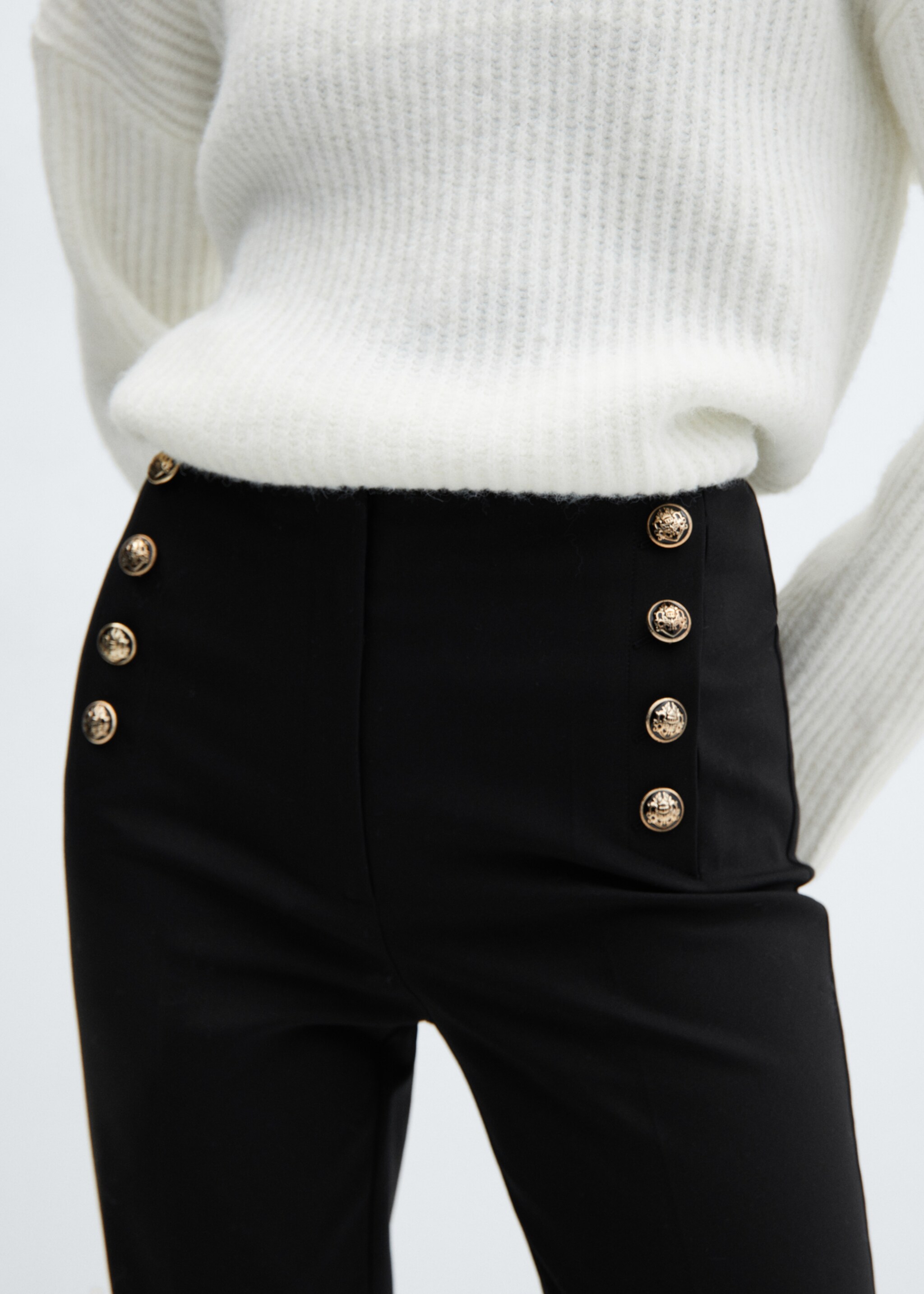 Pantalón crop botones - Detalle del artículo 6