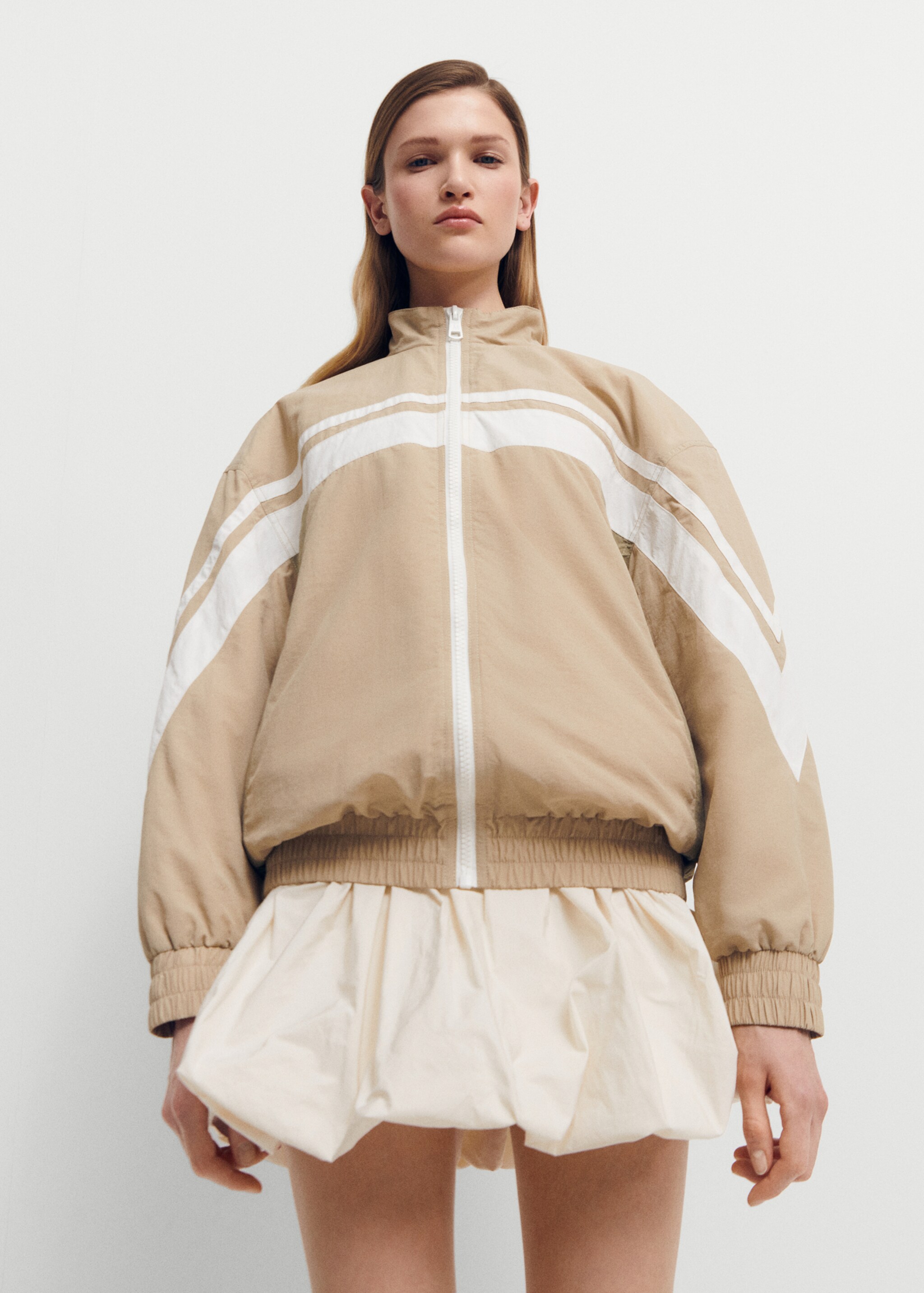 Veste bomber intérieur matelassé - Plan moyen