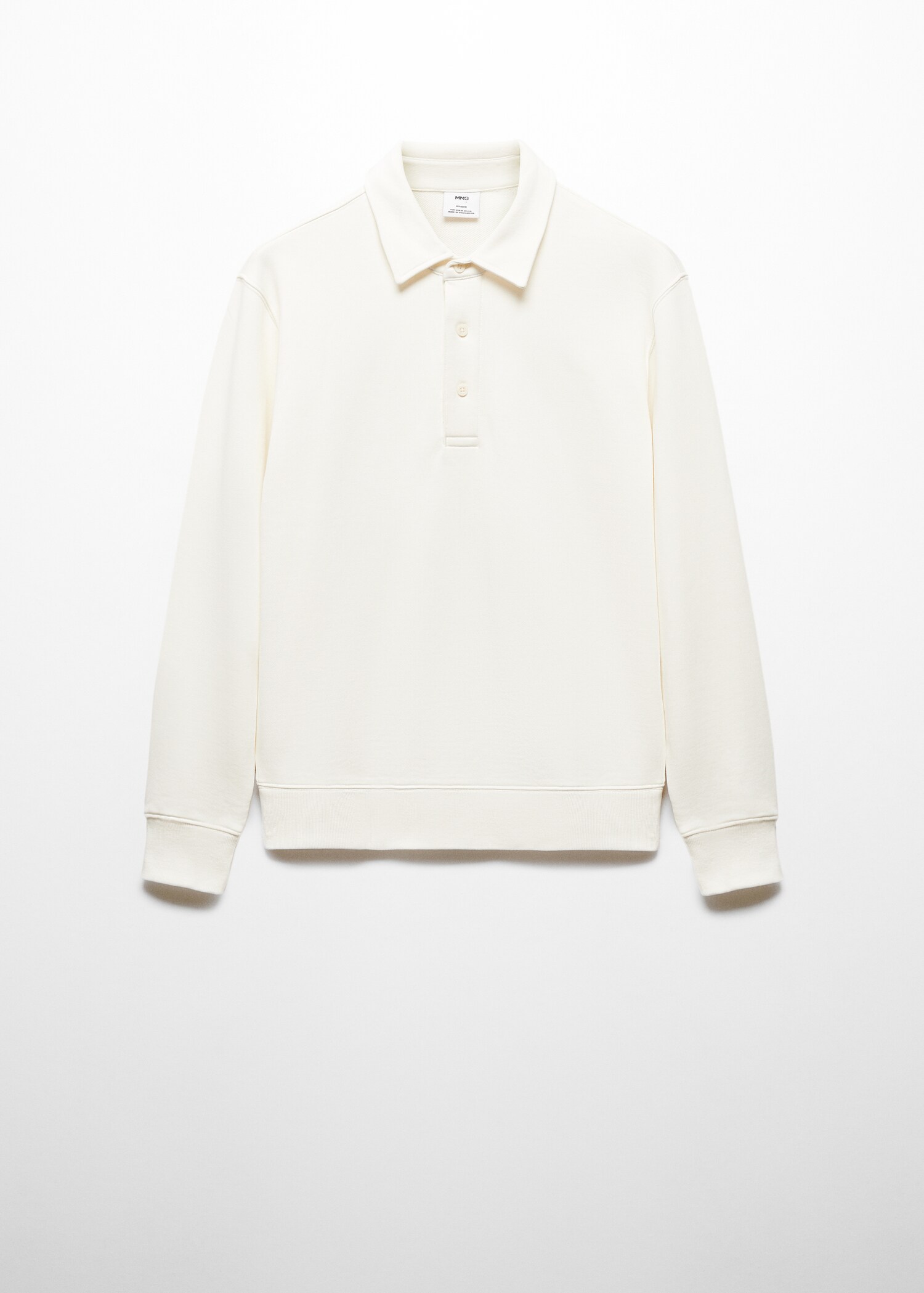 Cotton polo sweatshirt - Article without model