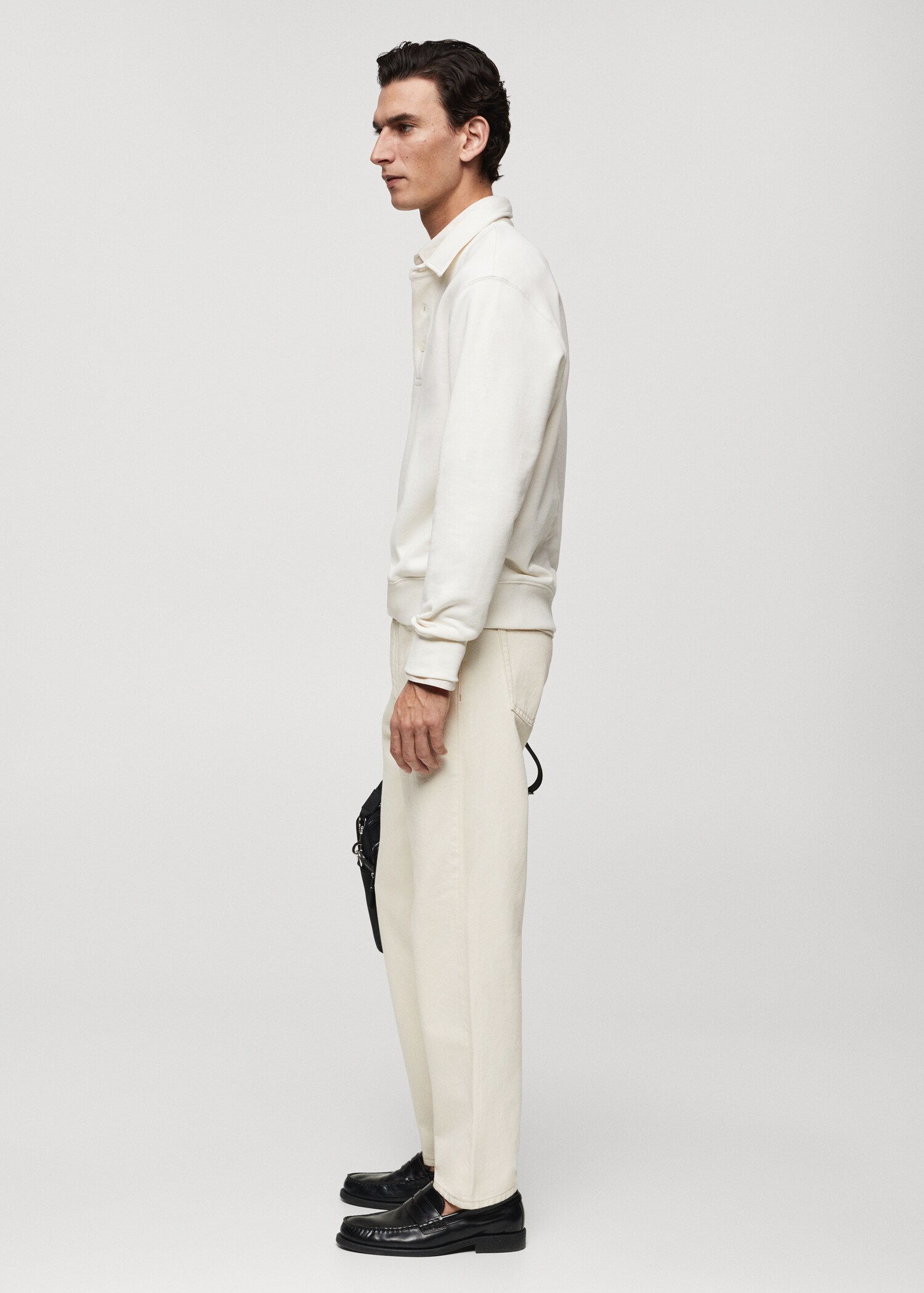 Cotton polo sweatshirt - Details of the article 2