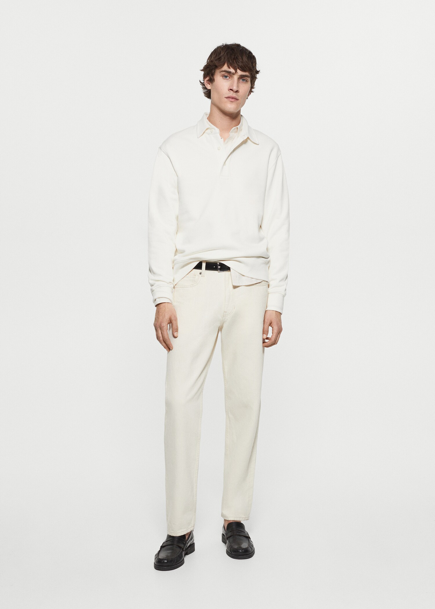 Cotton polo sweatshirt - Details of the article 5