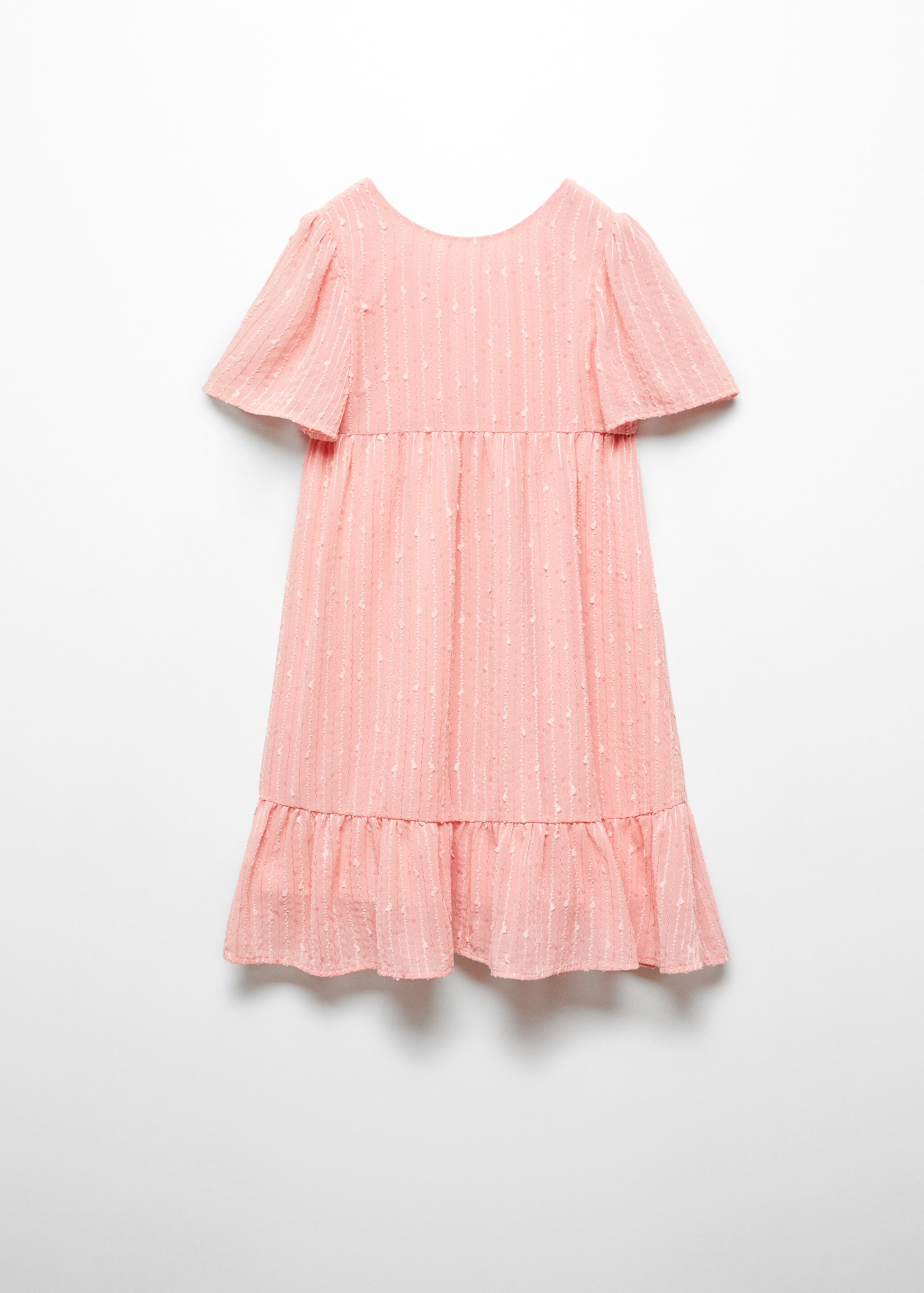 Vestido com bordados e folhos - Artigo sem modelo