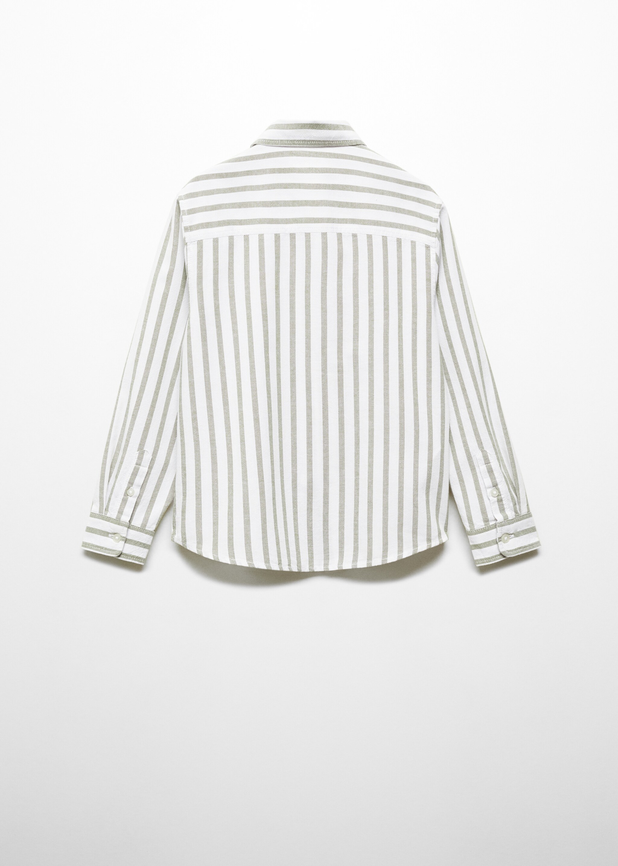 Striped slim-fit shirt - Reverse of the article