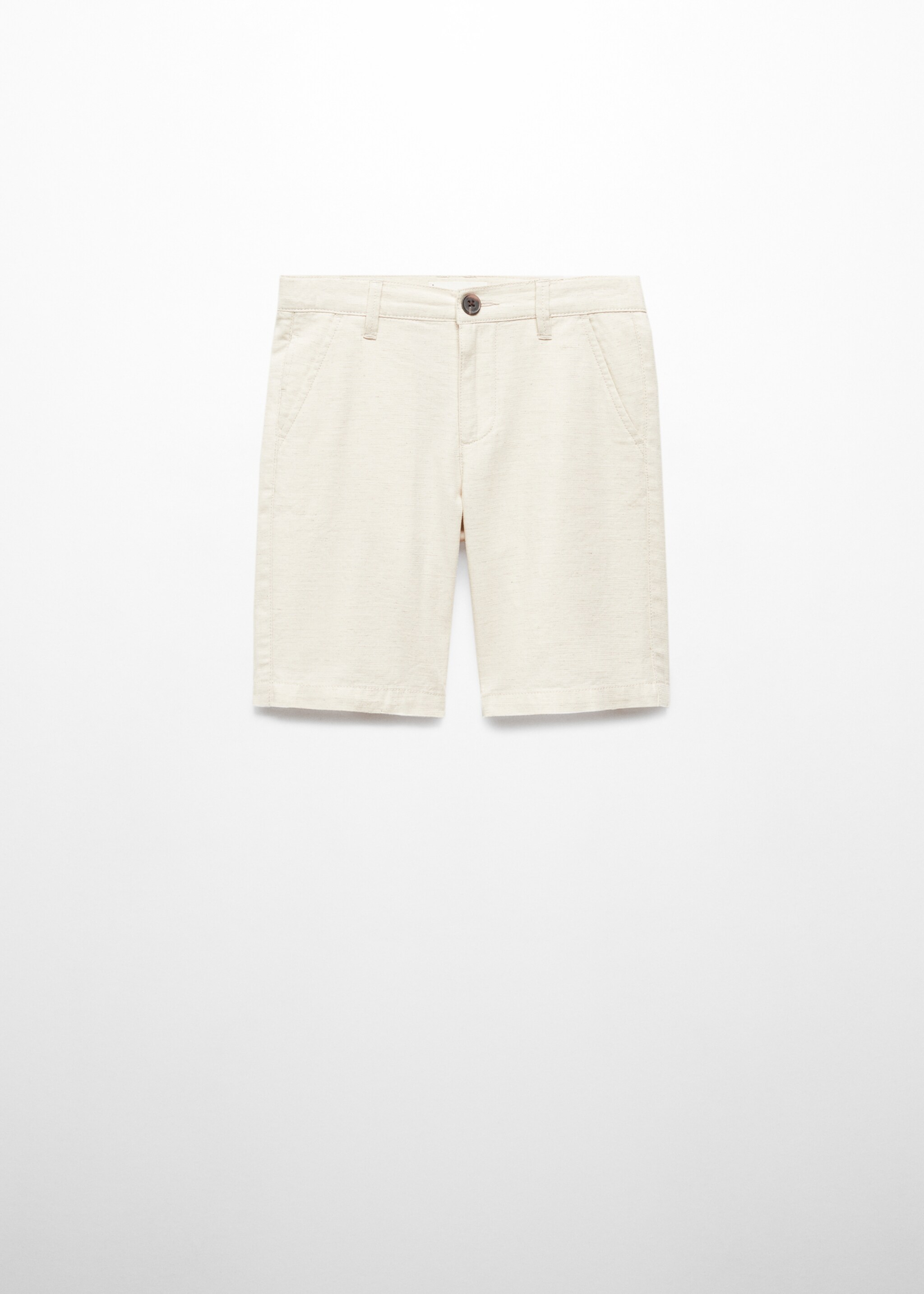 Linen chino Bermuda shorts - Article without model