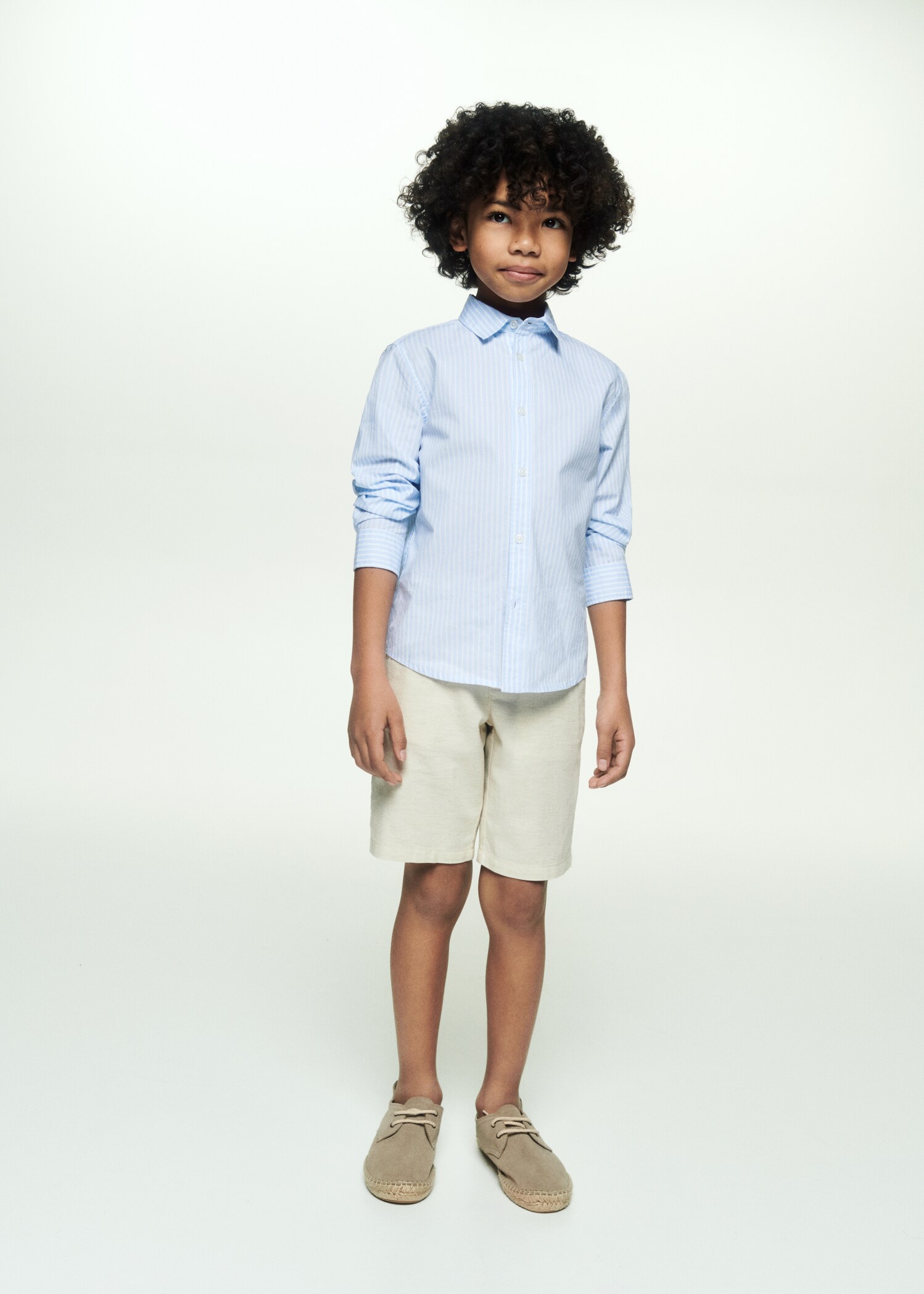 Linen chino Bermuda shorts - Details of the article 5
