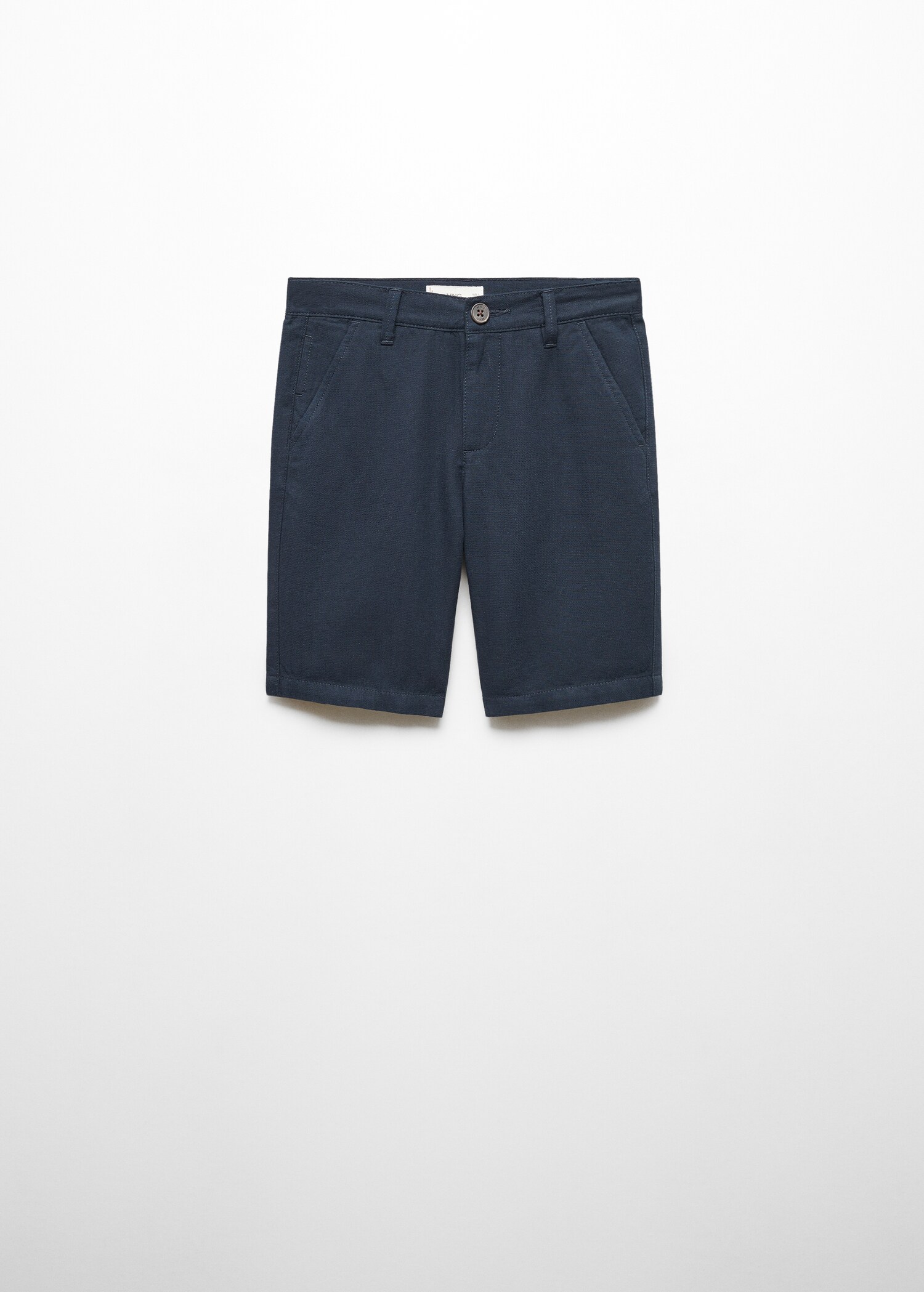 Linen chino Bermuda shorts - Article without model
