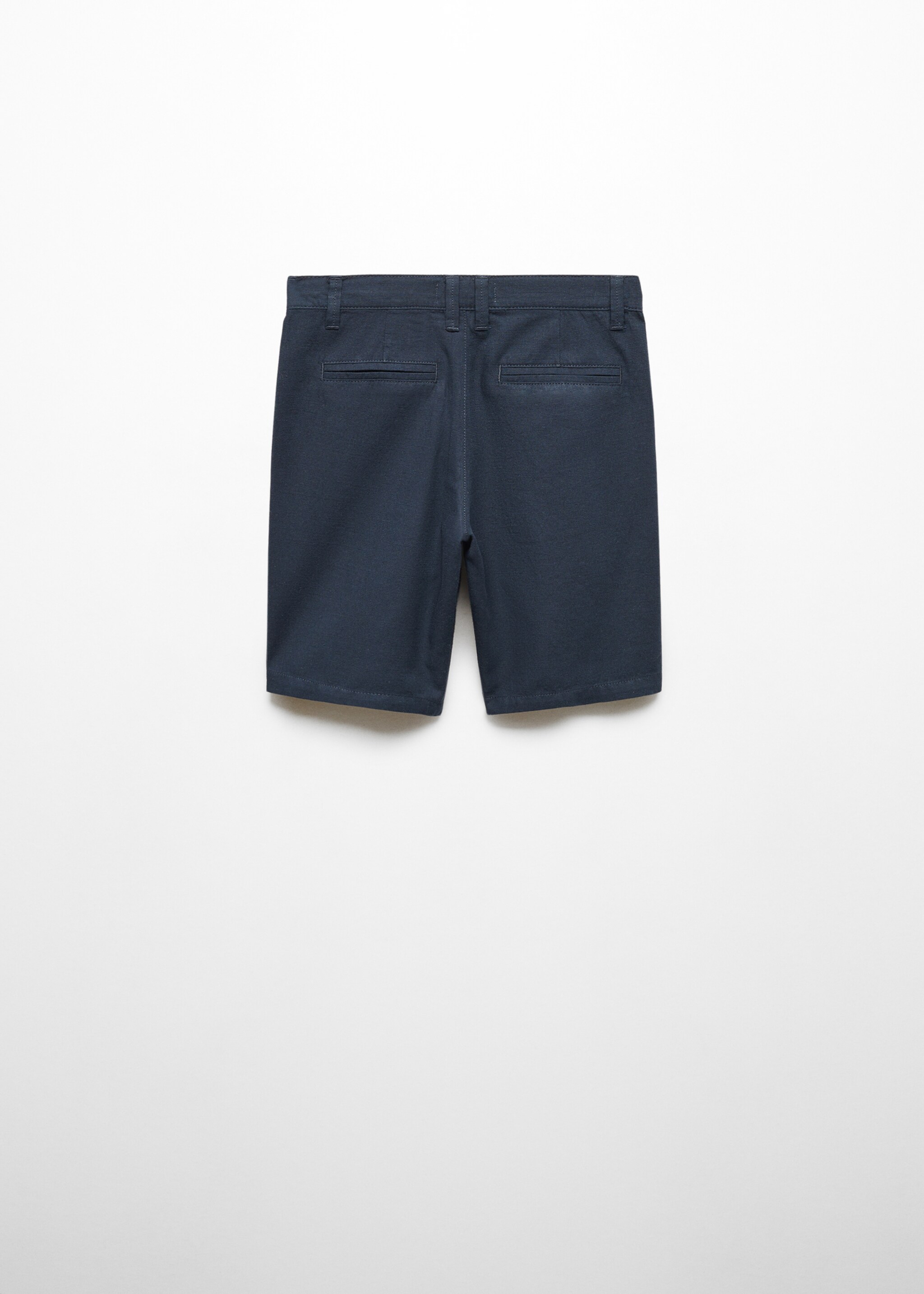 Linen chino Bermuda shorts - Reverse of the article