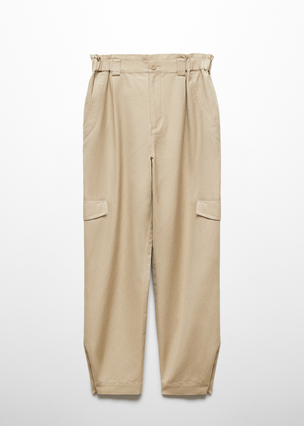 LIDNM WOOL LINEN BACKSATIN CARGO（gu） LIDNM（リドム）の「WOOL LINEN BACKSATIN CARGO（カーゴパンツ