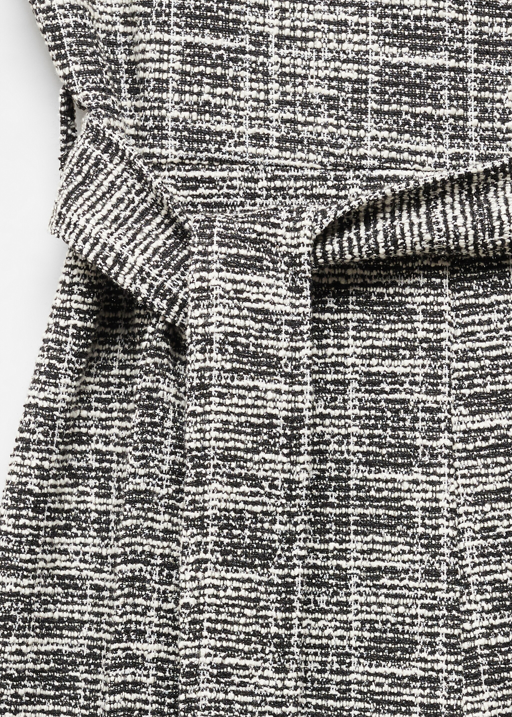 Macacão de tweed jaspeado - Pormenor do artigo 8, Cru. Ref: 67094789-00.