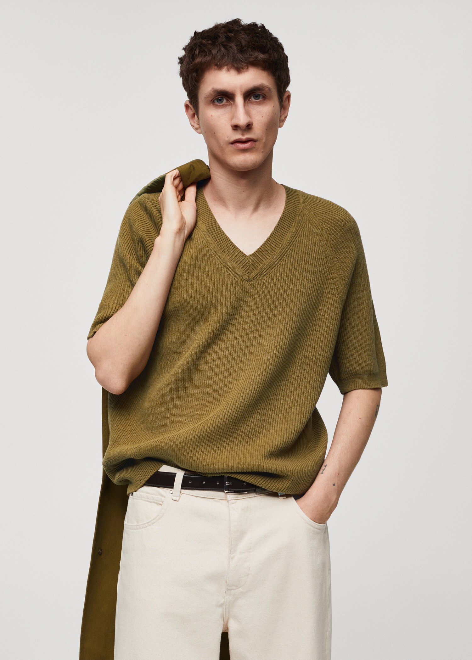 Relaxed-Fit-Strickpullover - Mittlere Ansicht