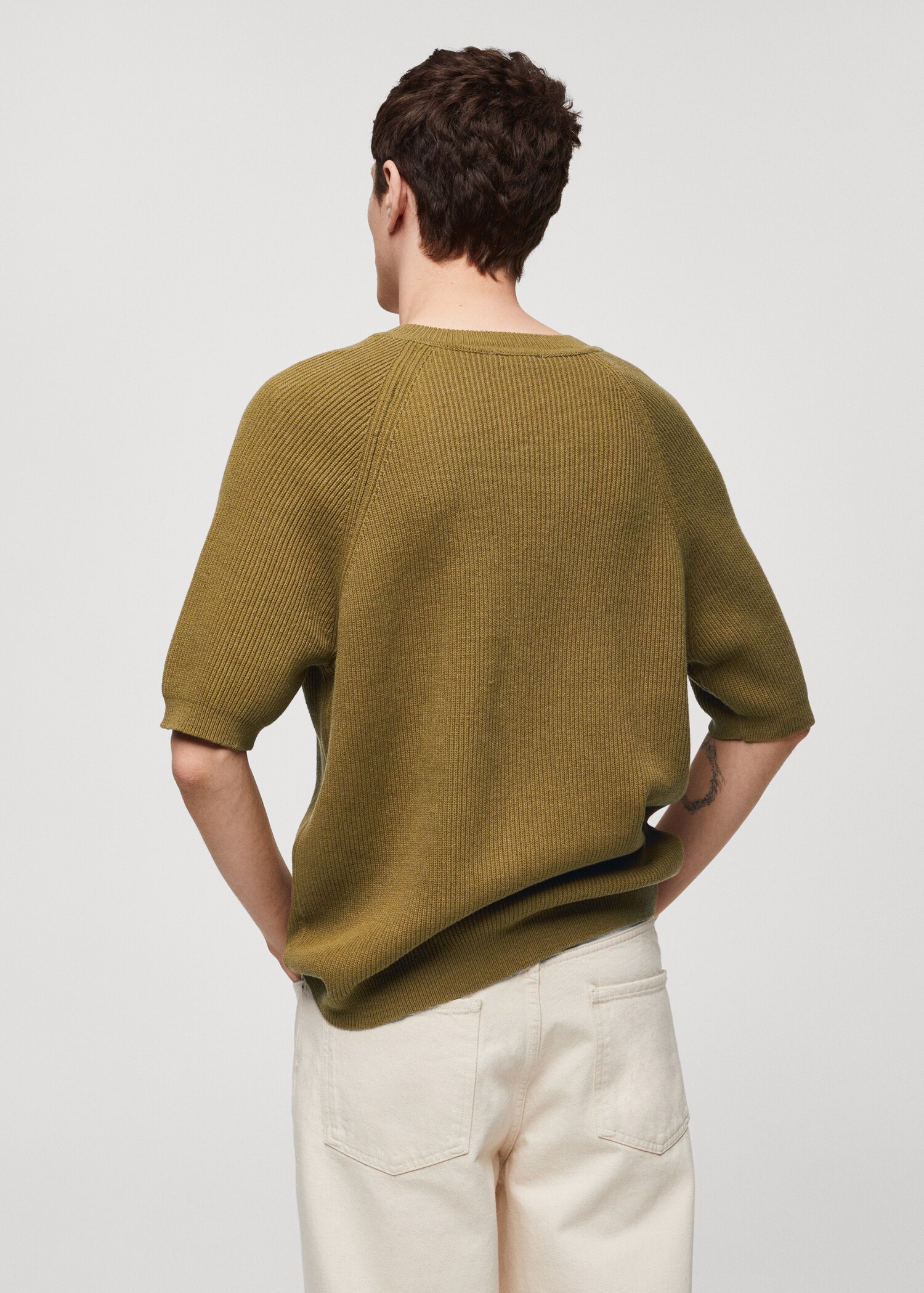 Relaxed-Fit-Strickpullover - Rückseite des Artikels
