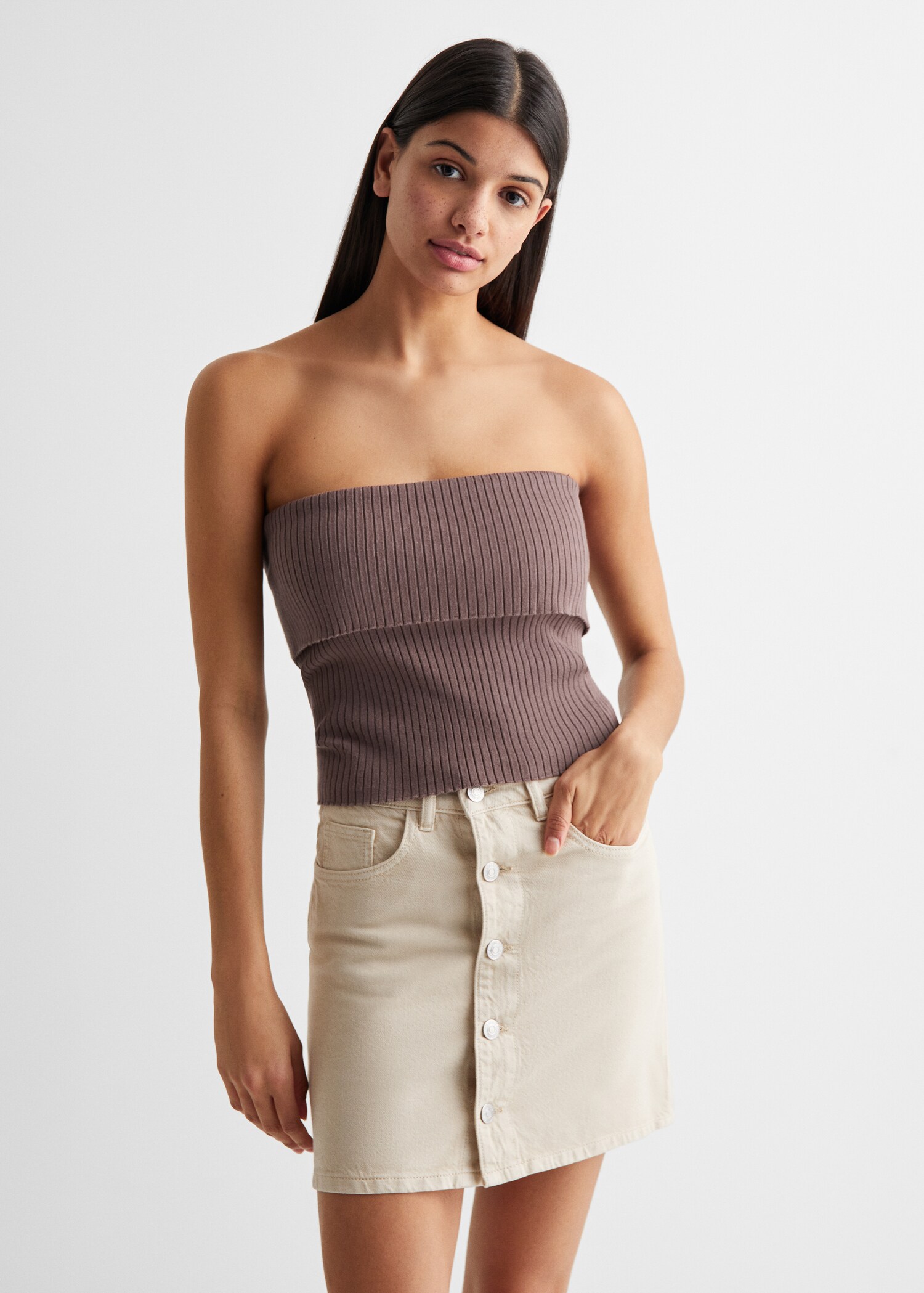 Strapless top - Medium plane