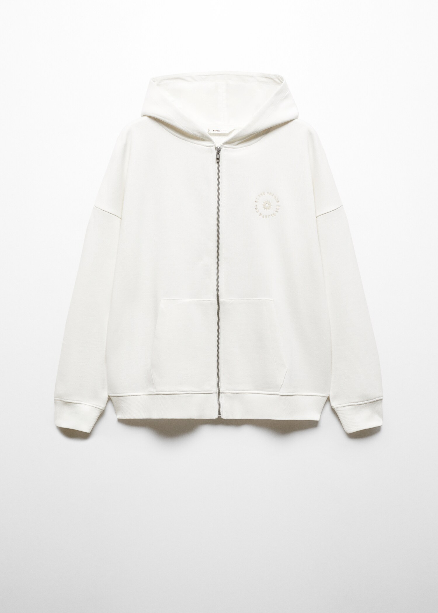 Message zipped hoodie - Article without model