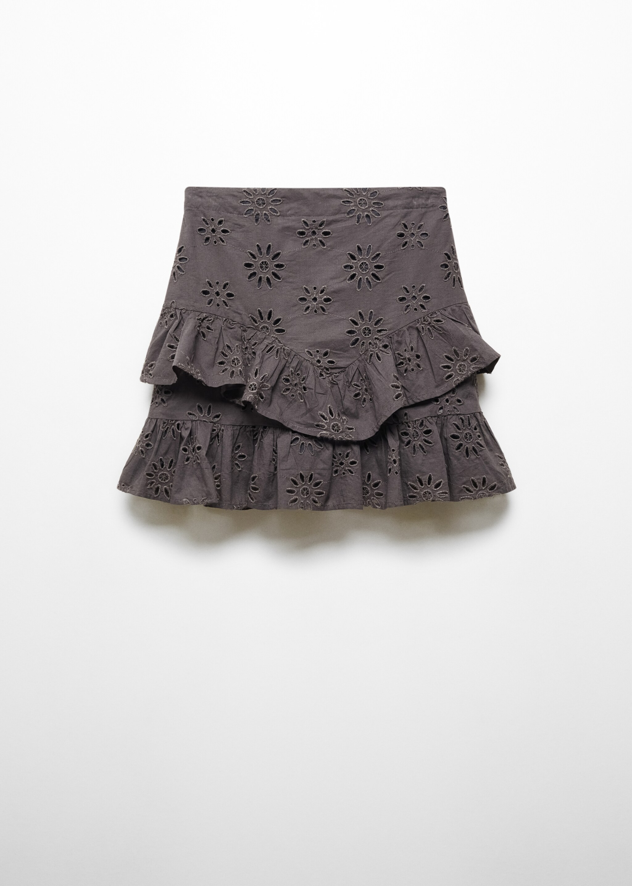 Embroidered ruffled skirt - Article without model