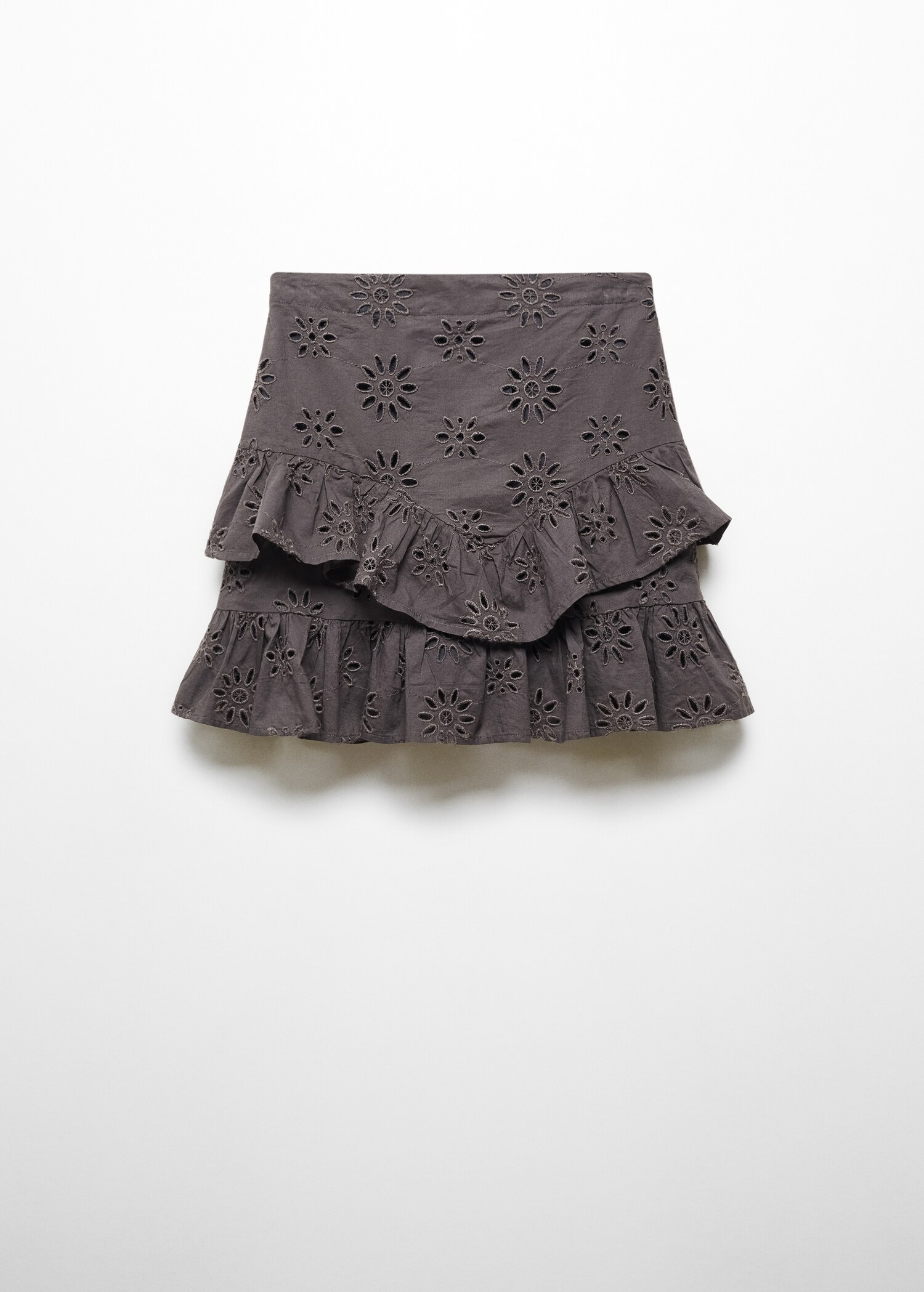 Embroidered ruffled skirt - Article without model