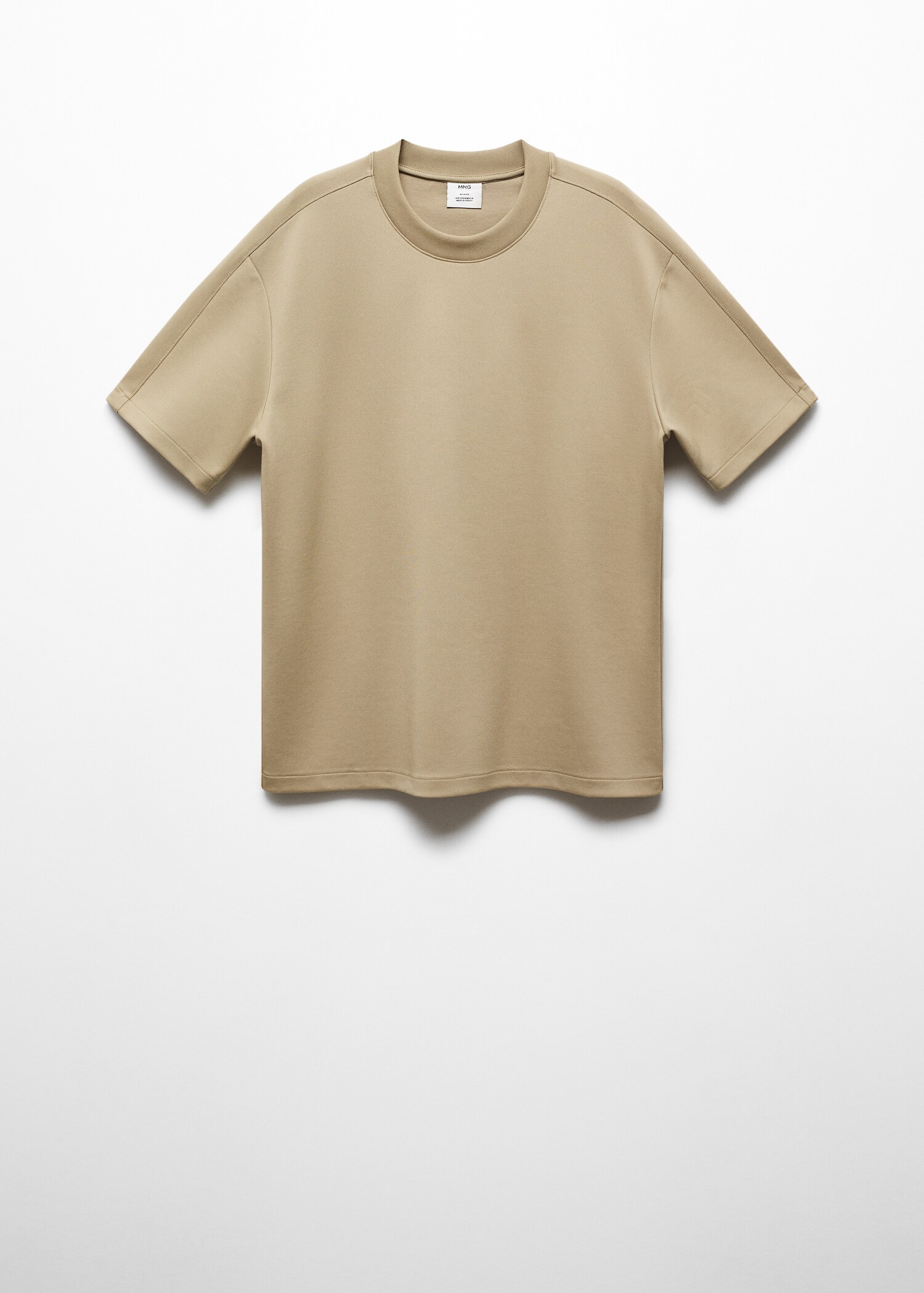 Relaxed-fit stretch fabric t-shirt - Article without model