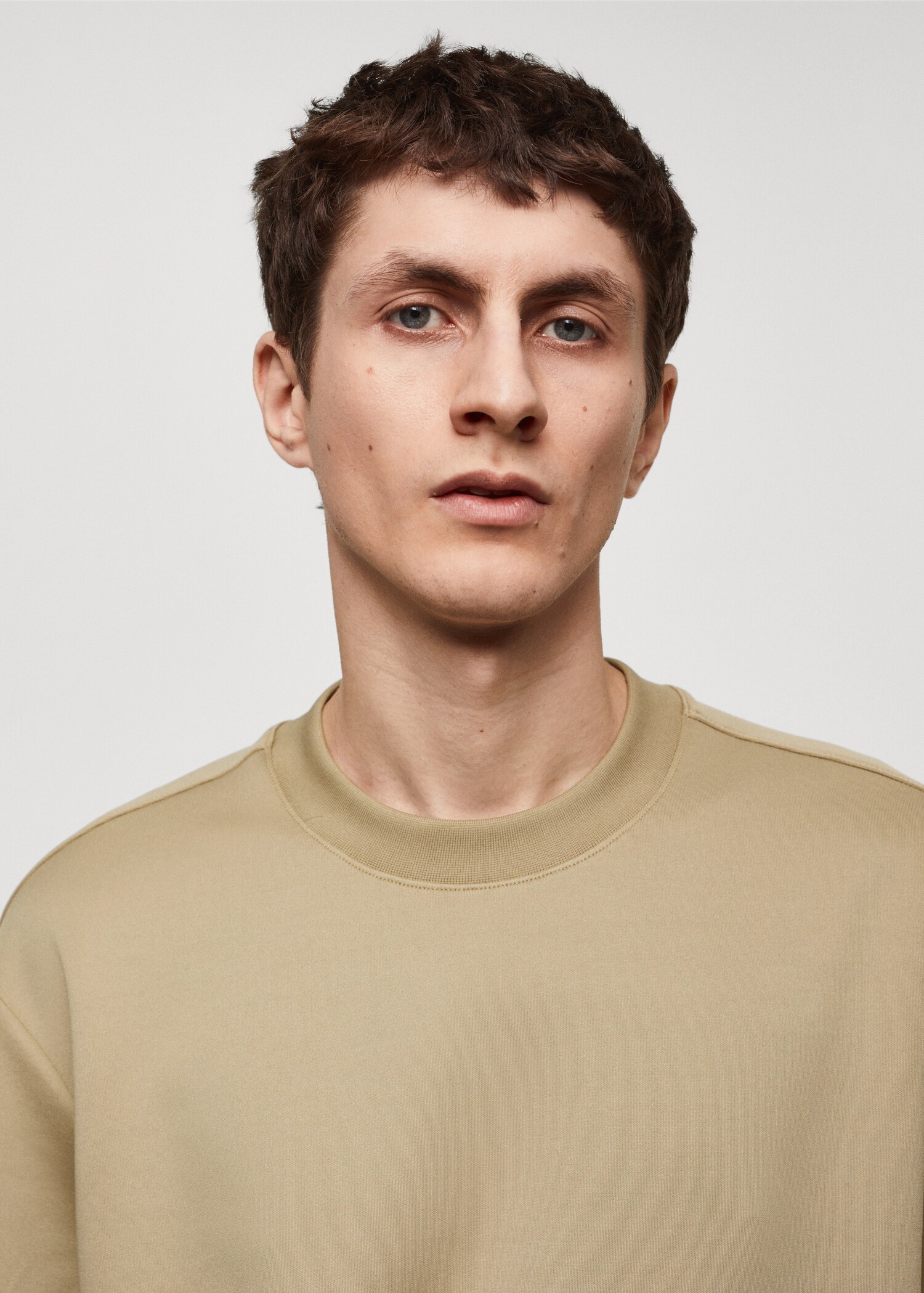 Relaxed-fit stretch fabric t-shirt - Details of the article 1