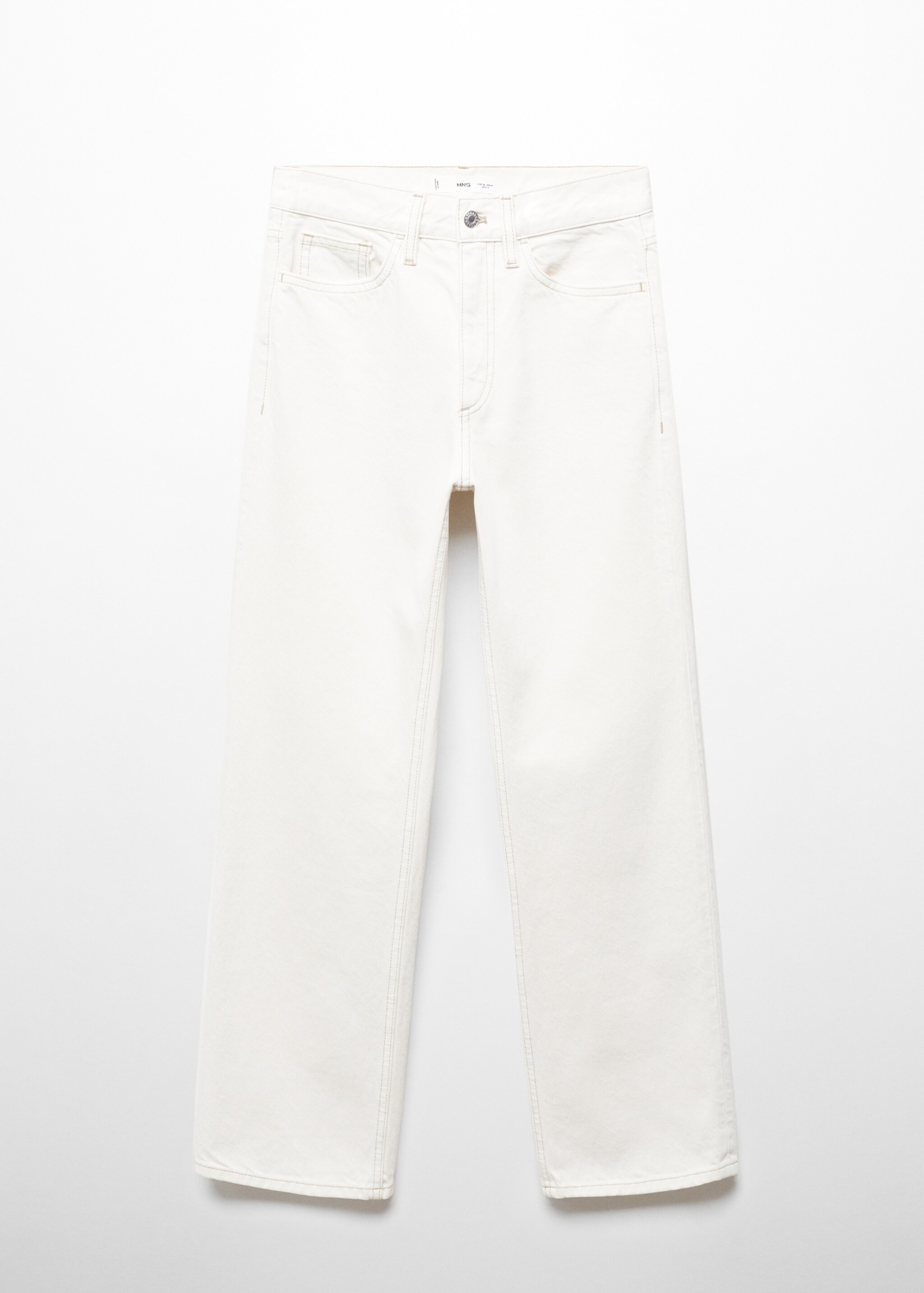 Mid-rise straight jeans - Article without model