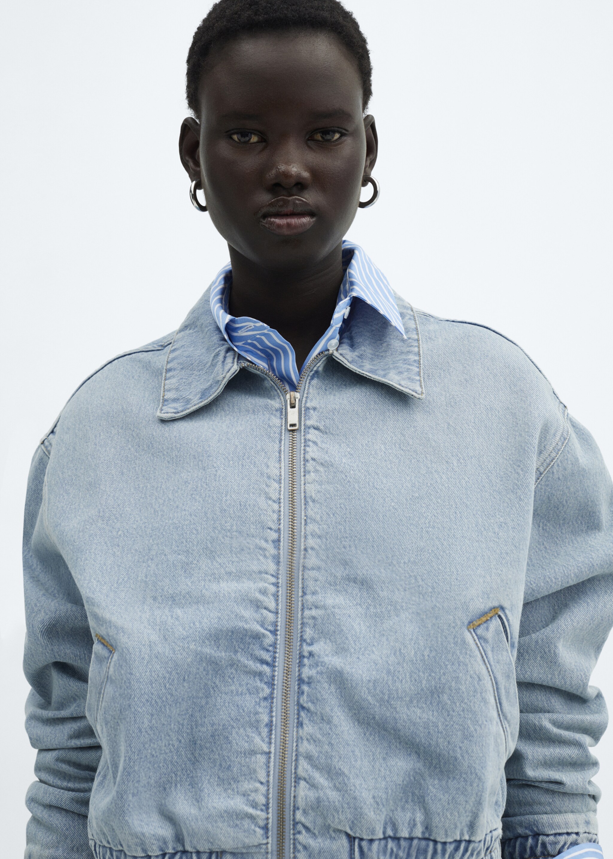 Denim bomberjack - Detail van het artikel 2