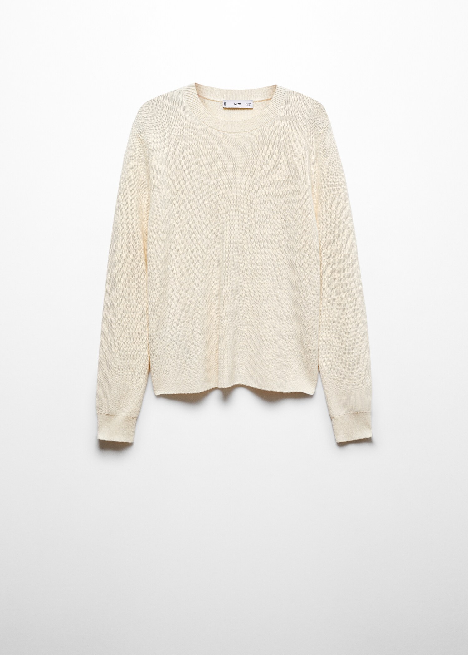 Round-neck knitted sweater - Article without model