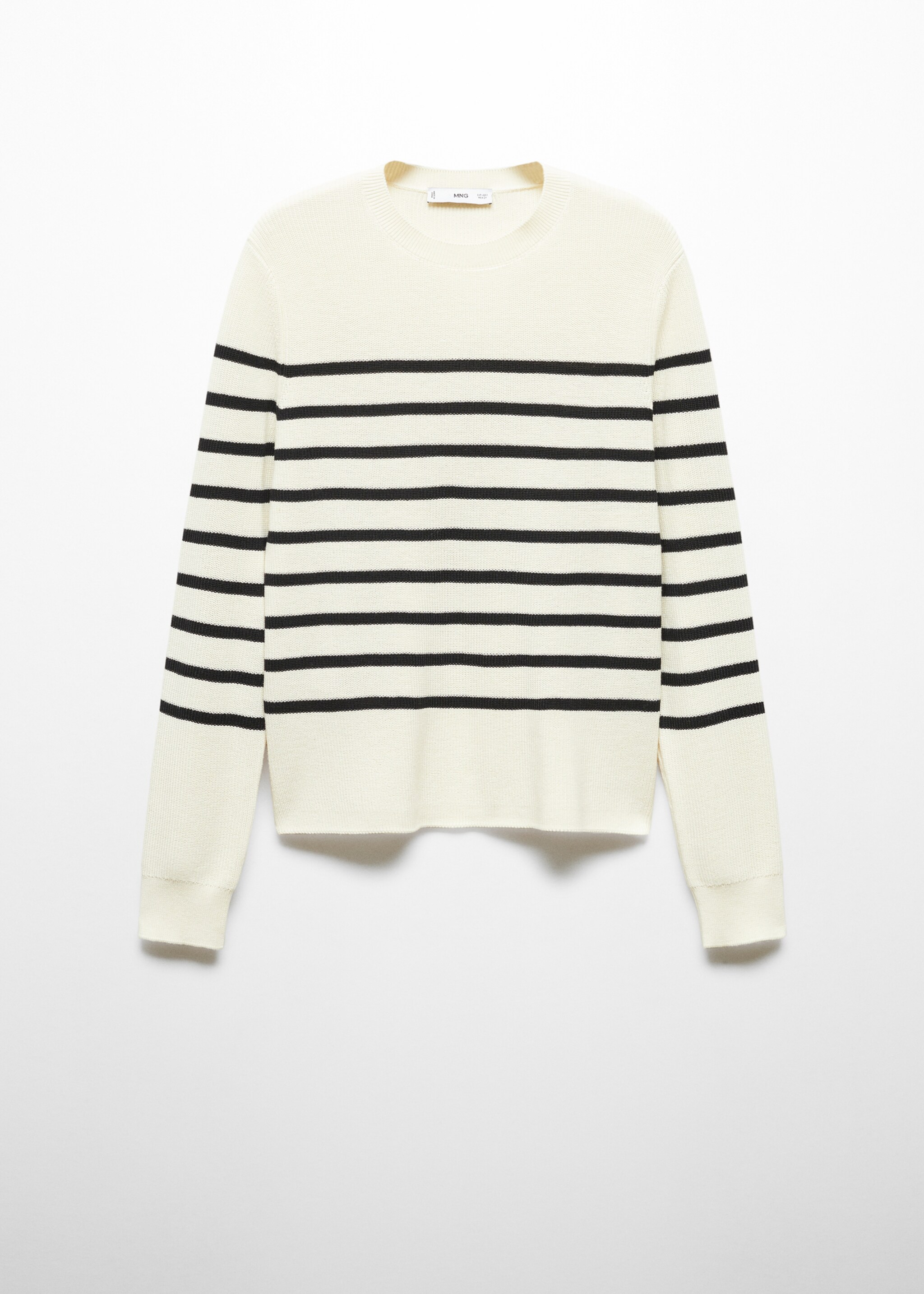 Round-neck knitted sweater - Article without model, Dark Navy. Ref: 67095735-00.