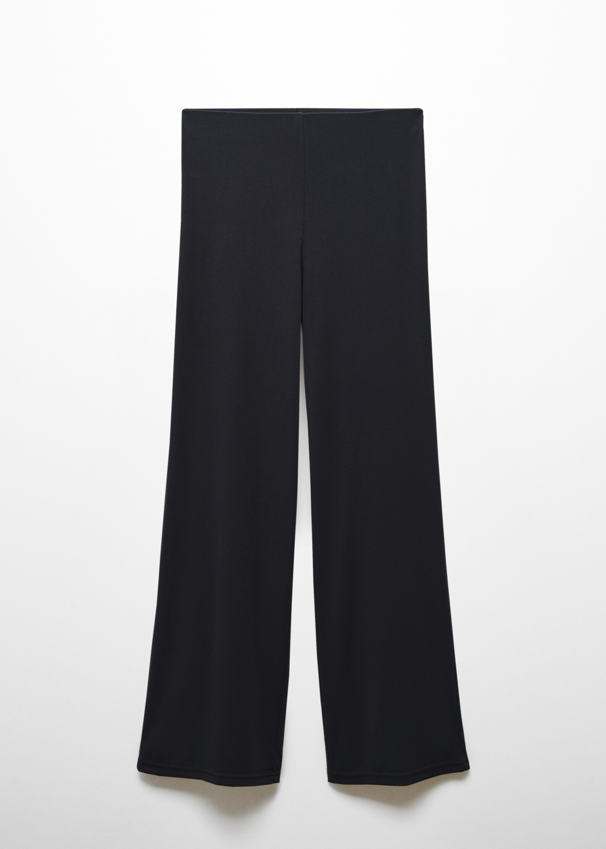Wideleg trousers with elastic waist - Article without model, Charcoal. Ref: 67095747-00.