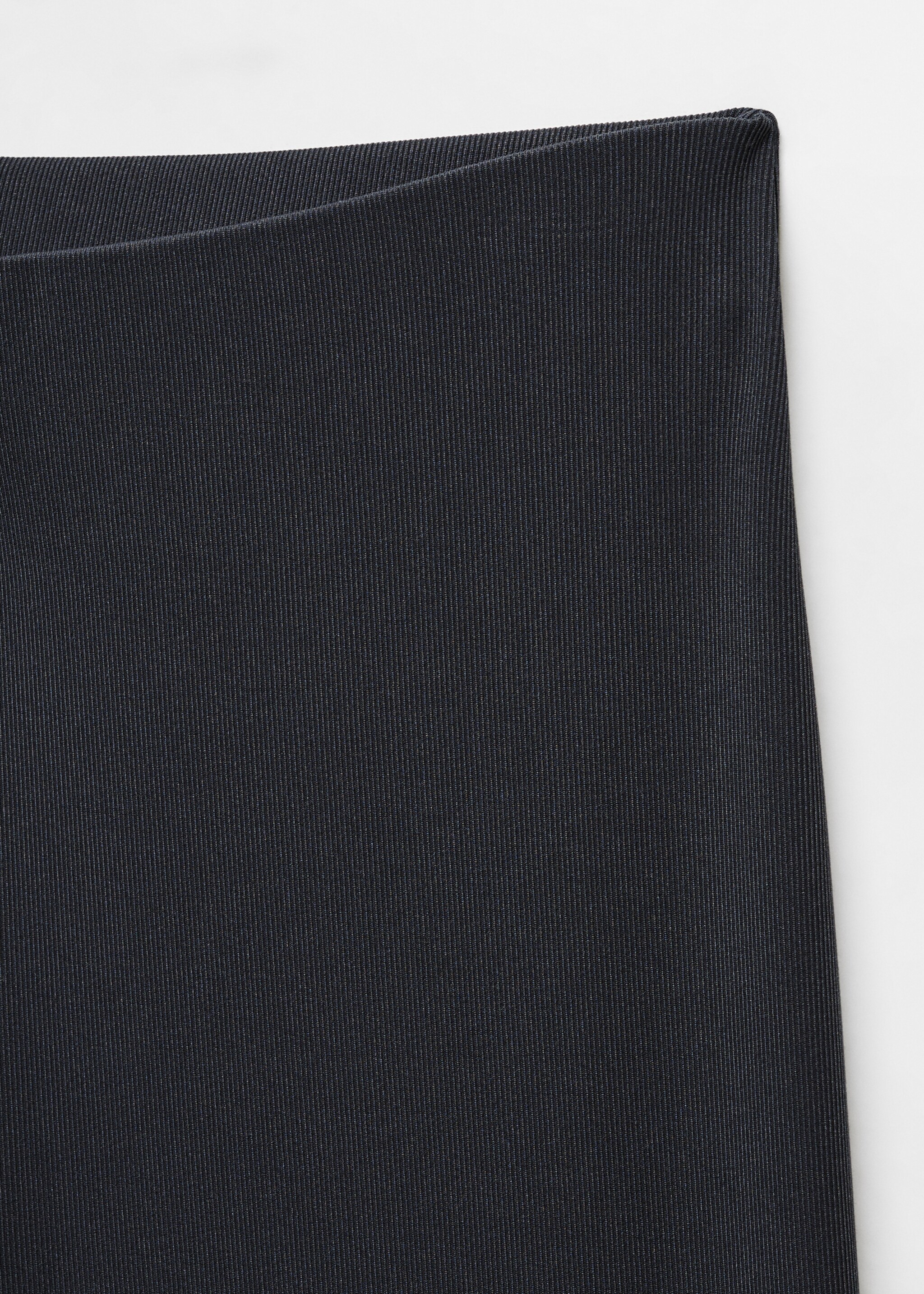 Wideleg trousers with elastic waist - Details of the article 8, Charcoal. Ref: 67095747-00.
