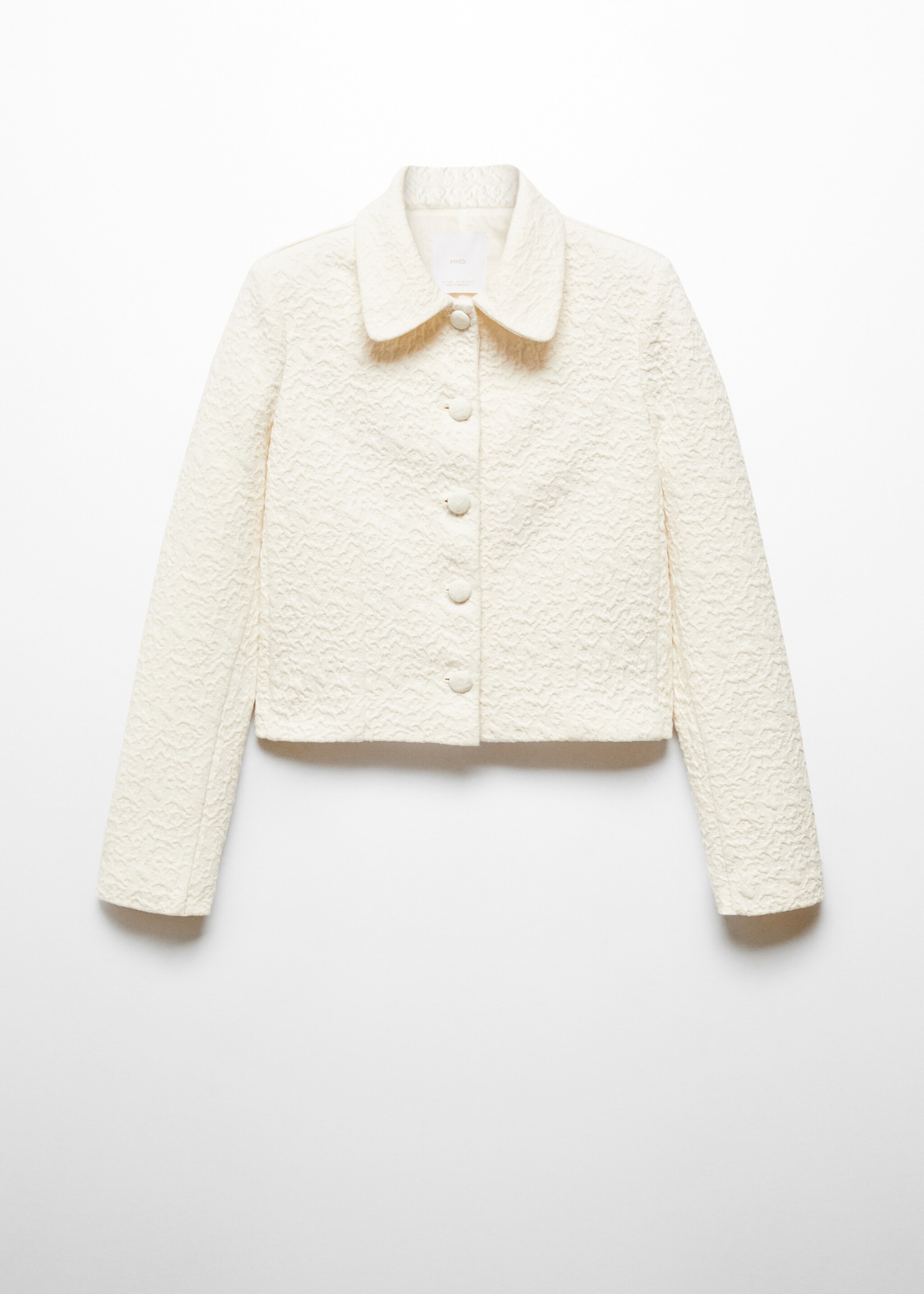 Veste texturée boutons - Article sans modèle