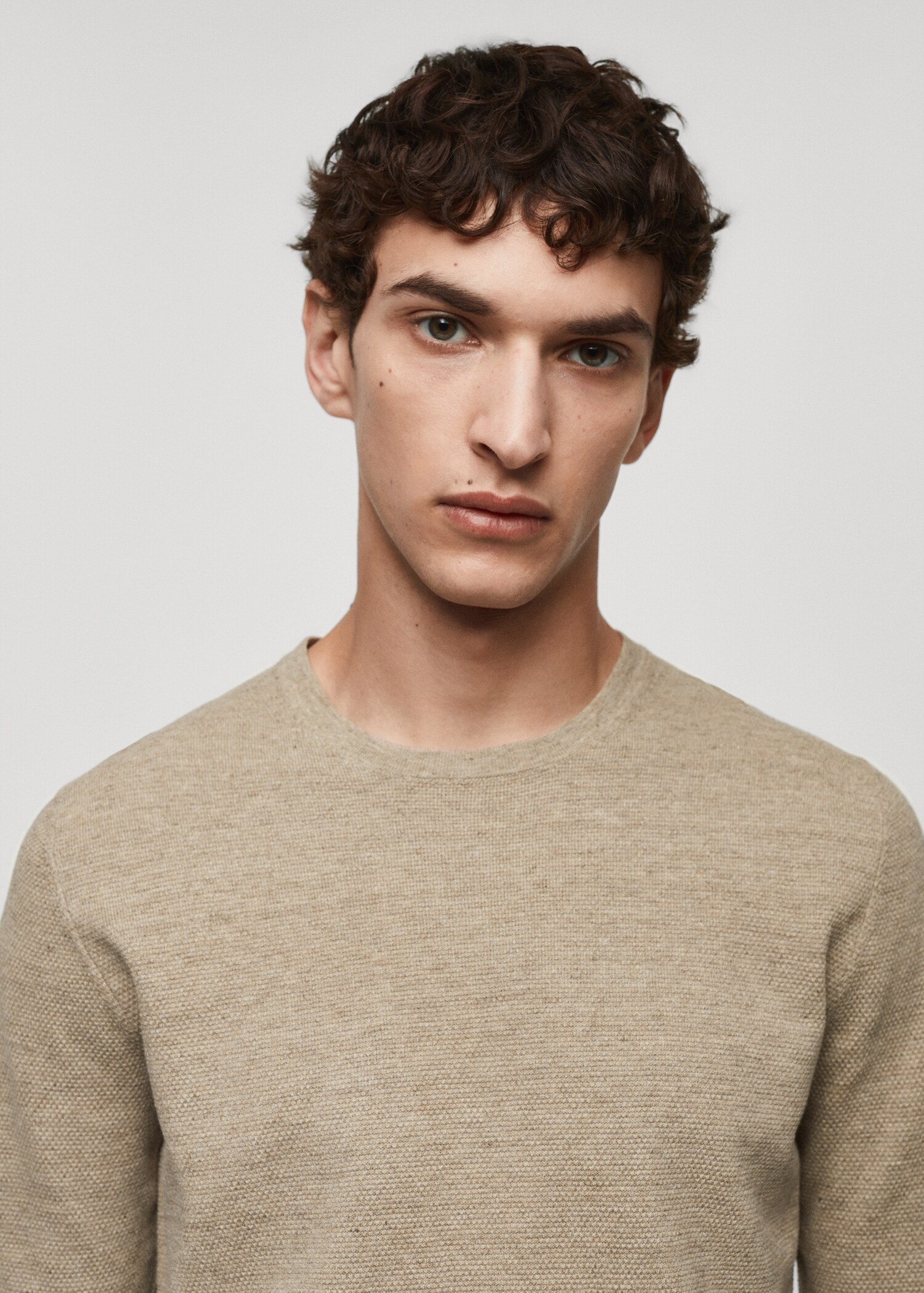 Knit cotton sweater - Details of the article 1