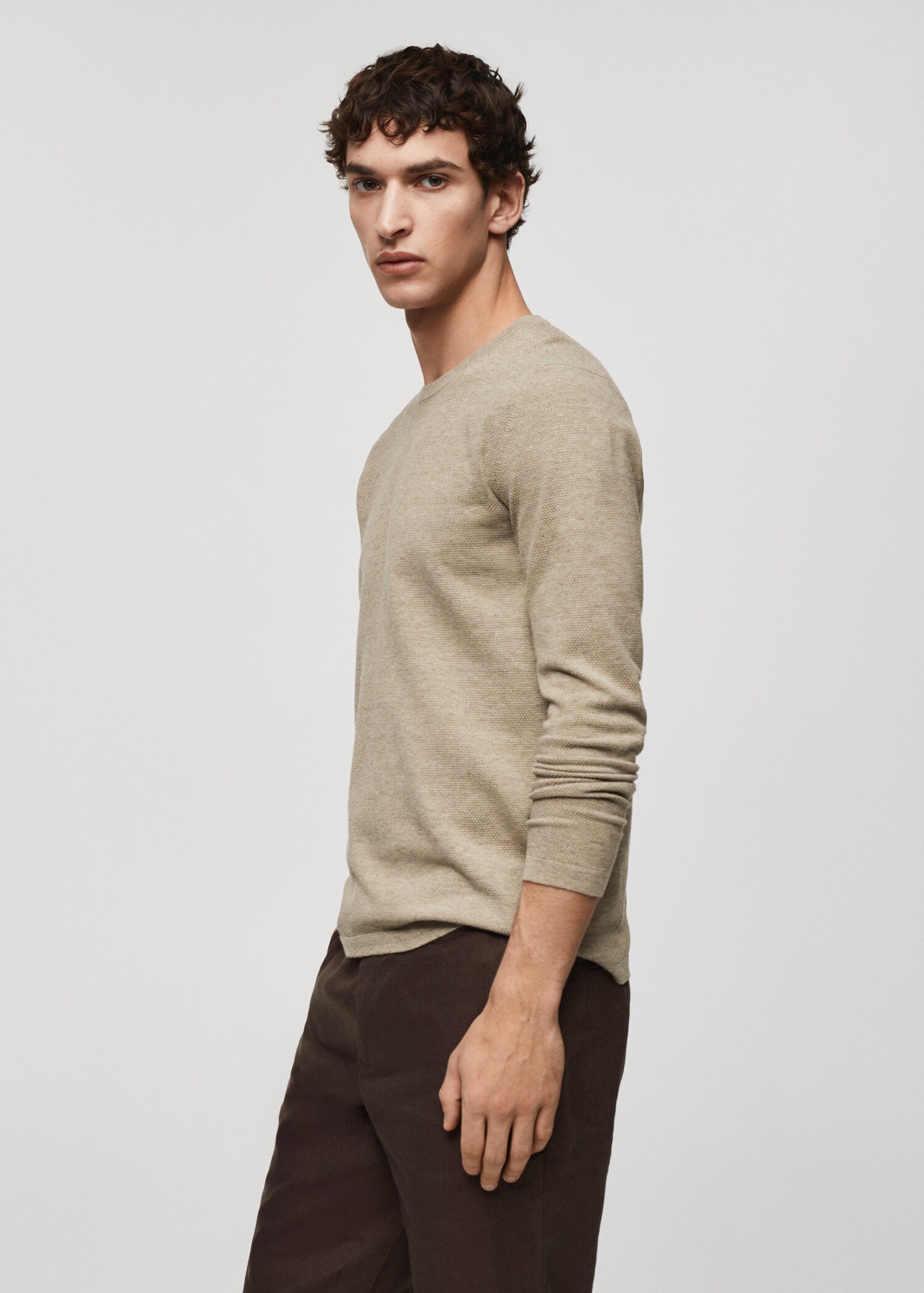 Knit cotton sweater - Details of the article 2