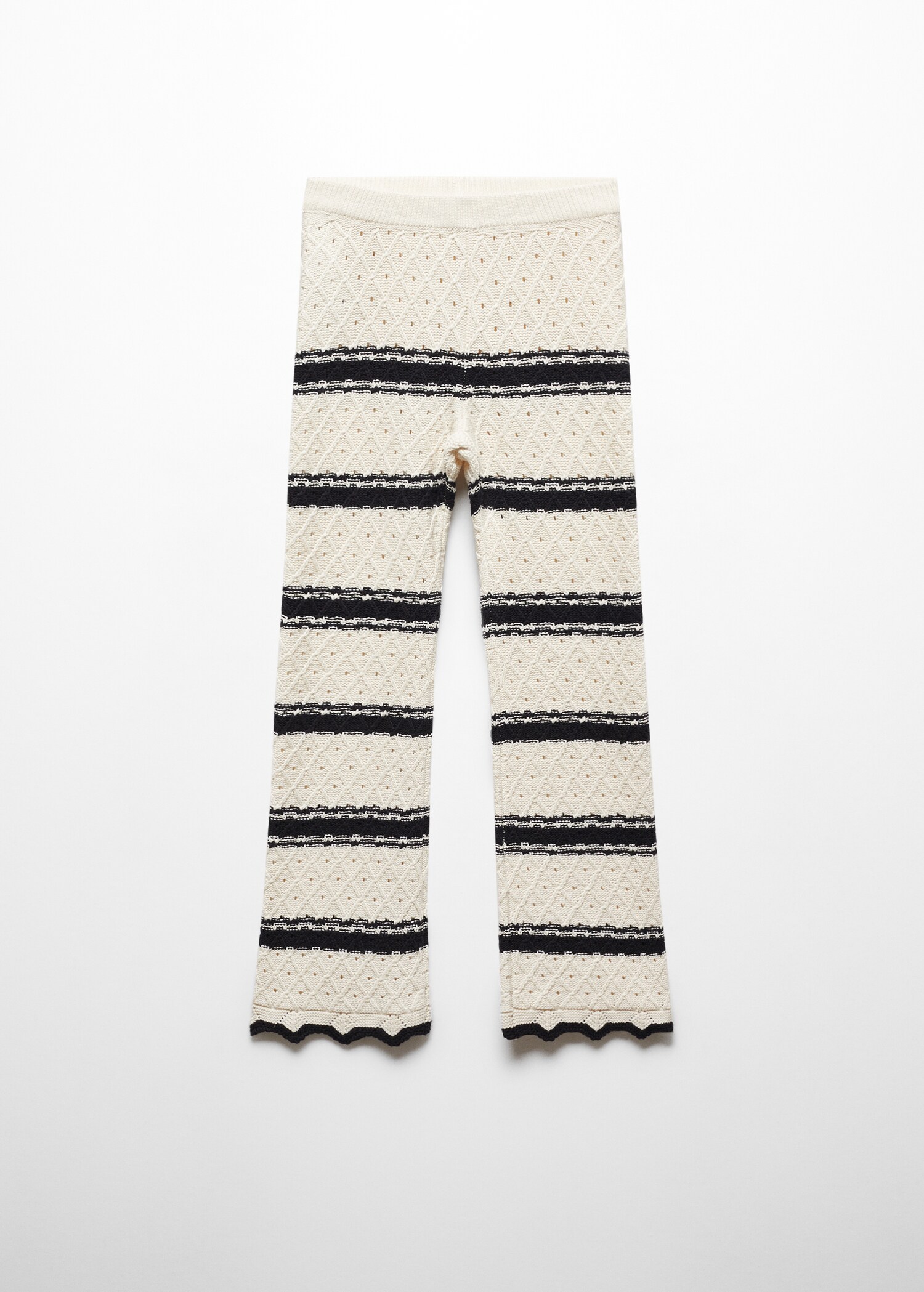 Pantalon maille à rayures - Article sans modèle
