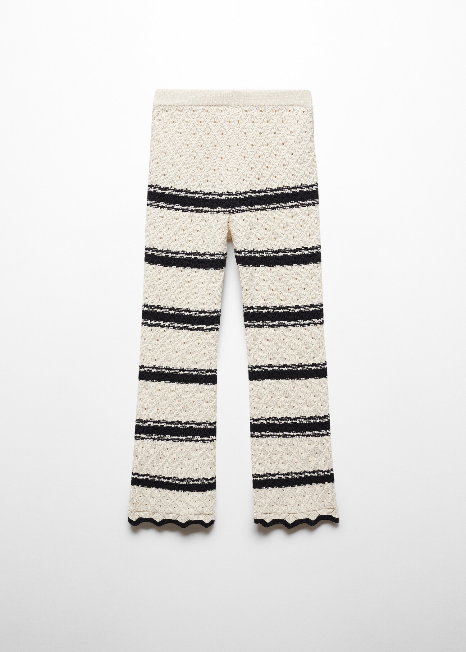 Pantalon maille à rayures - Verso de l’article
