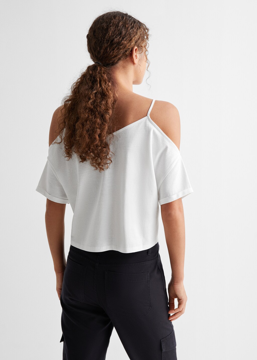 Off shoulders T-shirt - Teen Girl | MANGO OUTLET USA