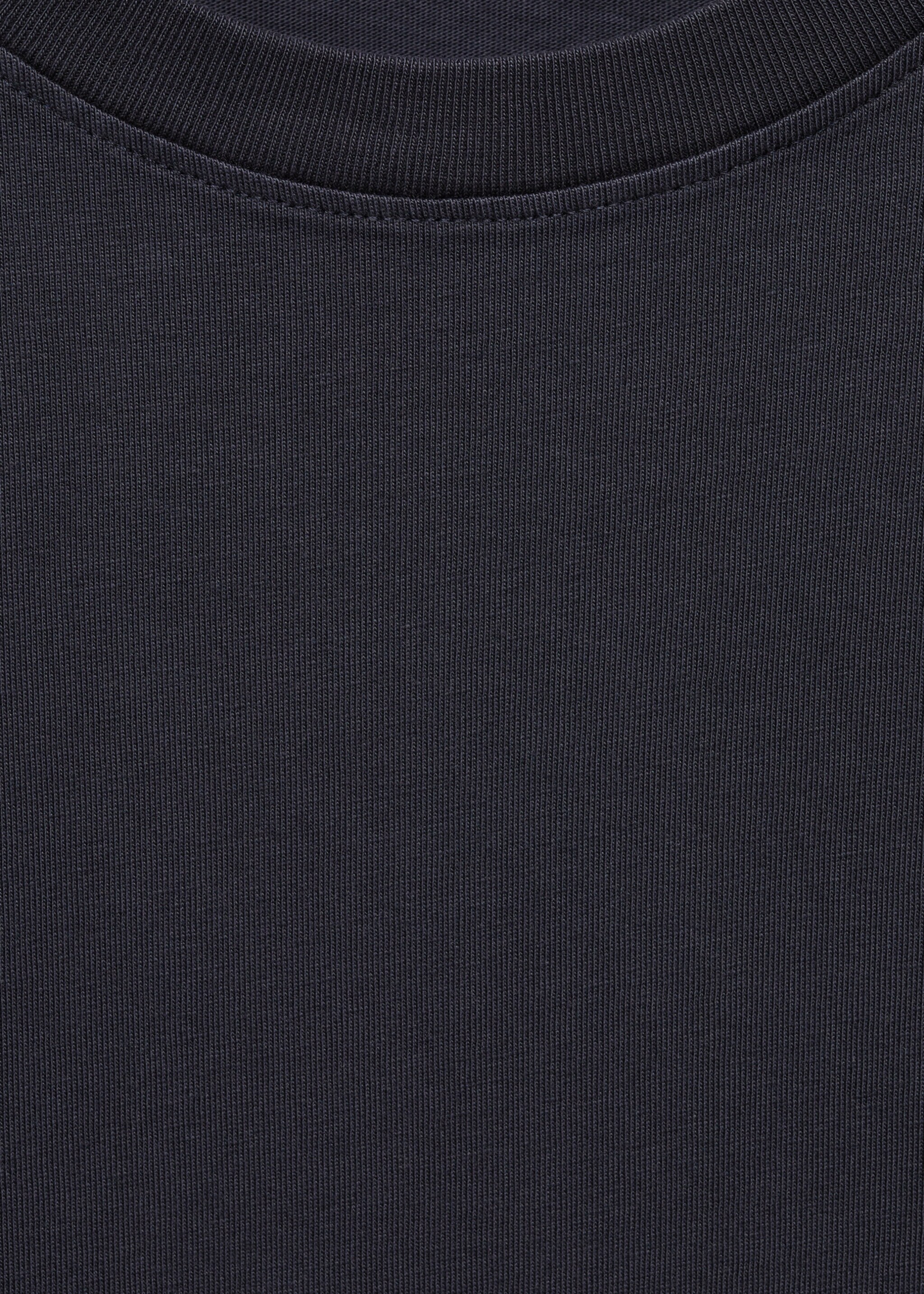 Camiseta básica algodón - Detalle del artículo 8, Azul marino oscuro. Ref: 67095995-00.