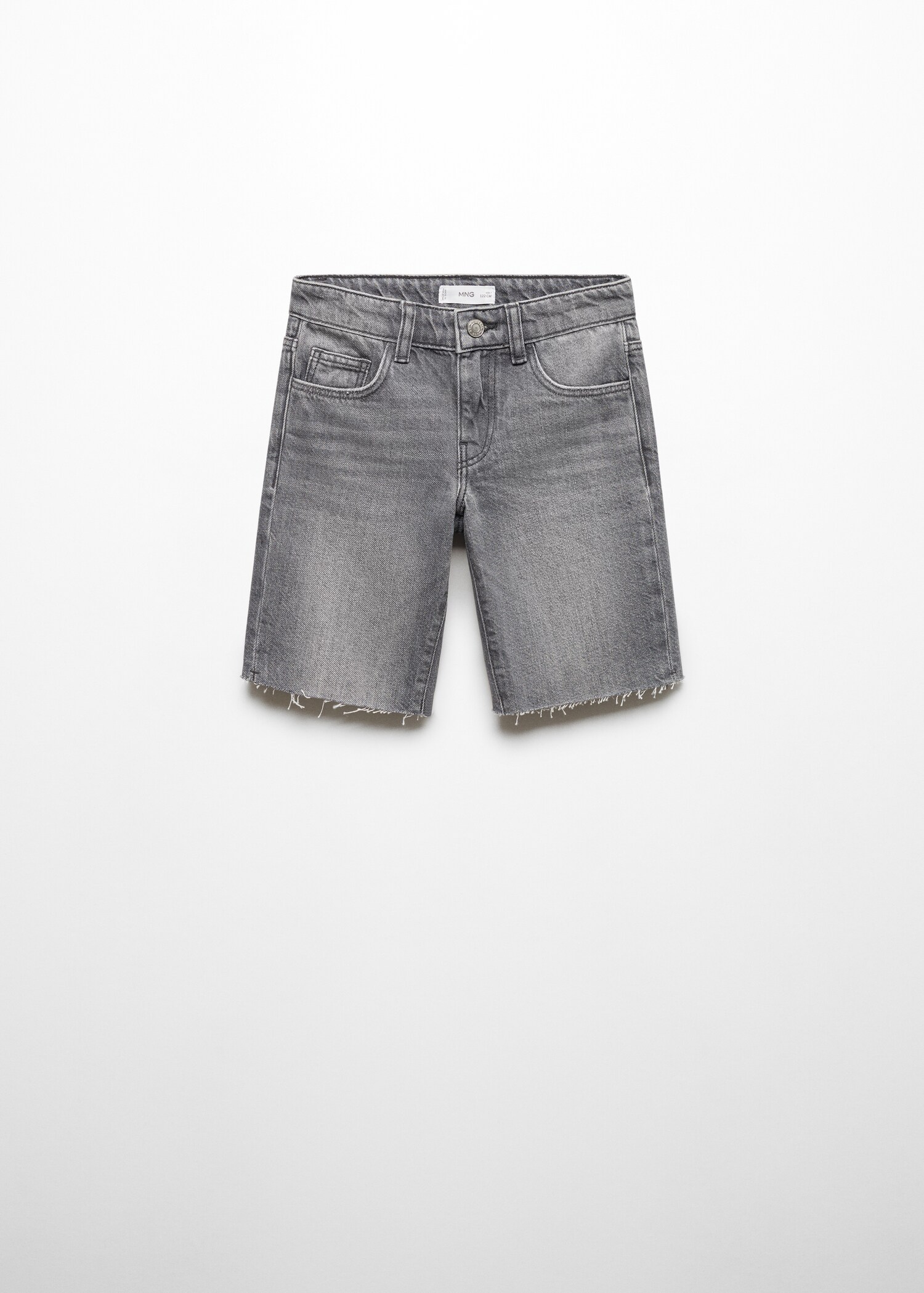 Frayed hem denim shorts - Article without model